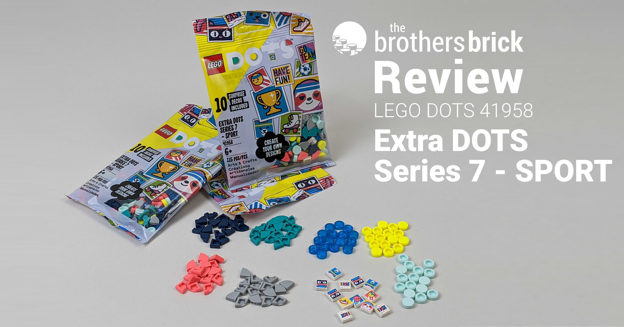 LEGO DOTS 41958: Extra DOTS Series 7 - SPORT [Review] - The