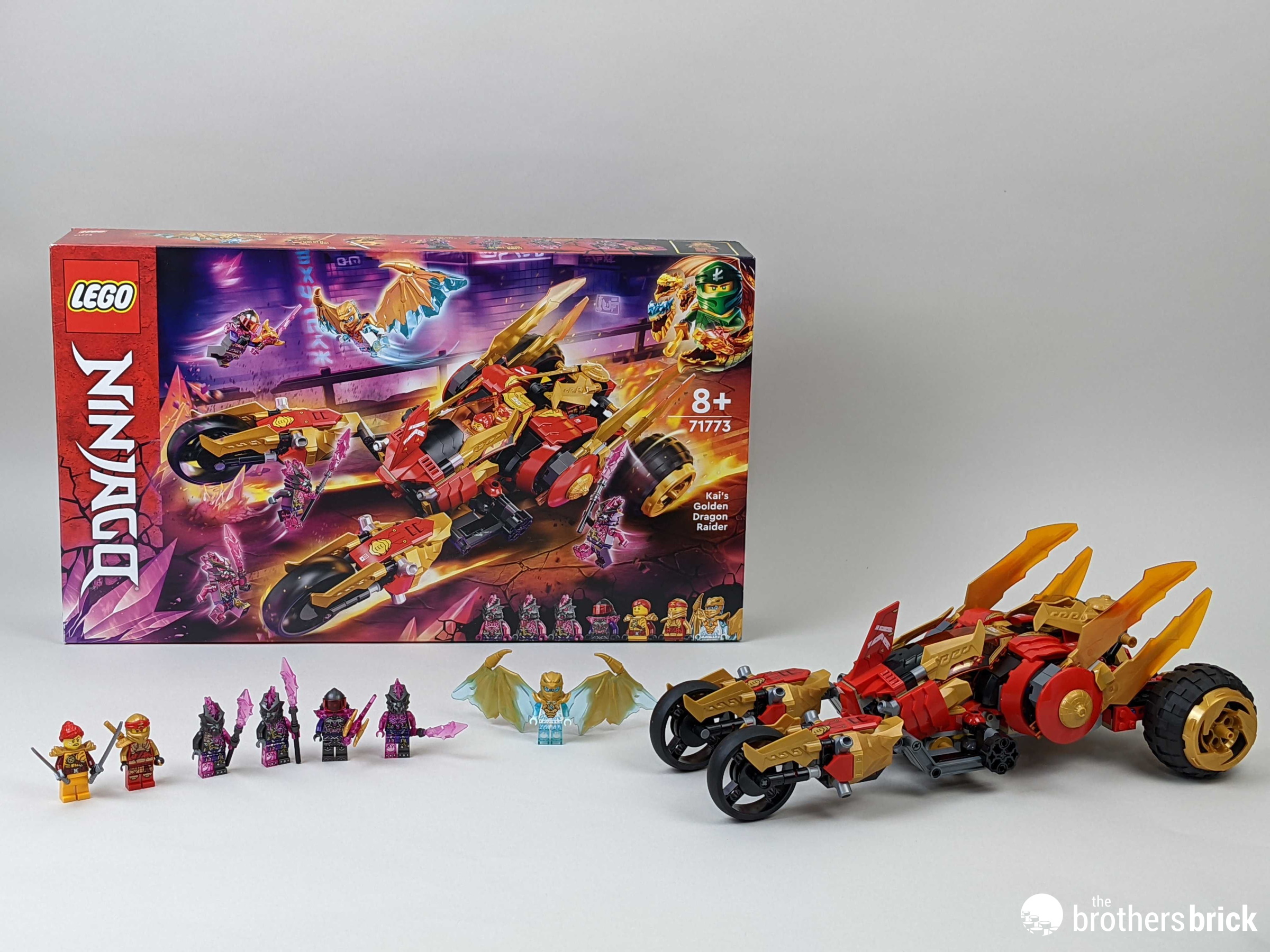 LEGO Ninjago 71773: Kai's Golden Dragon Raider - Wacky Racers have