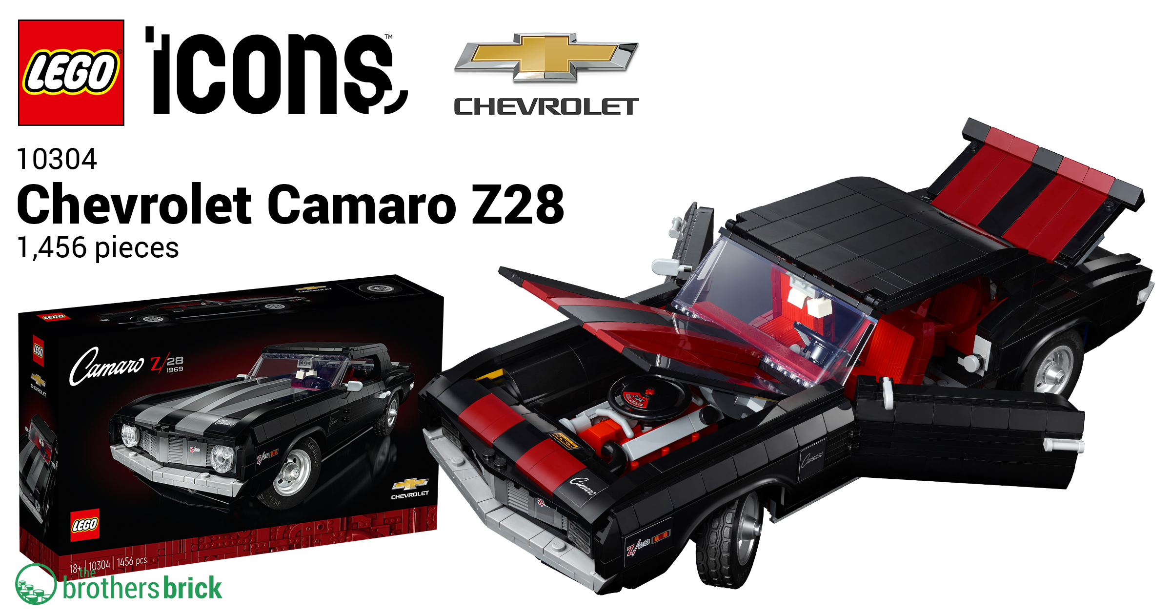 LEGO reveals 10304 Chevrolet Camaro Z28 as next large-scale Icons