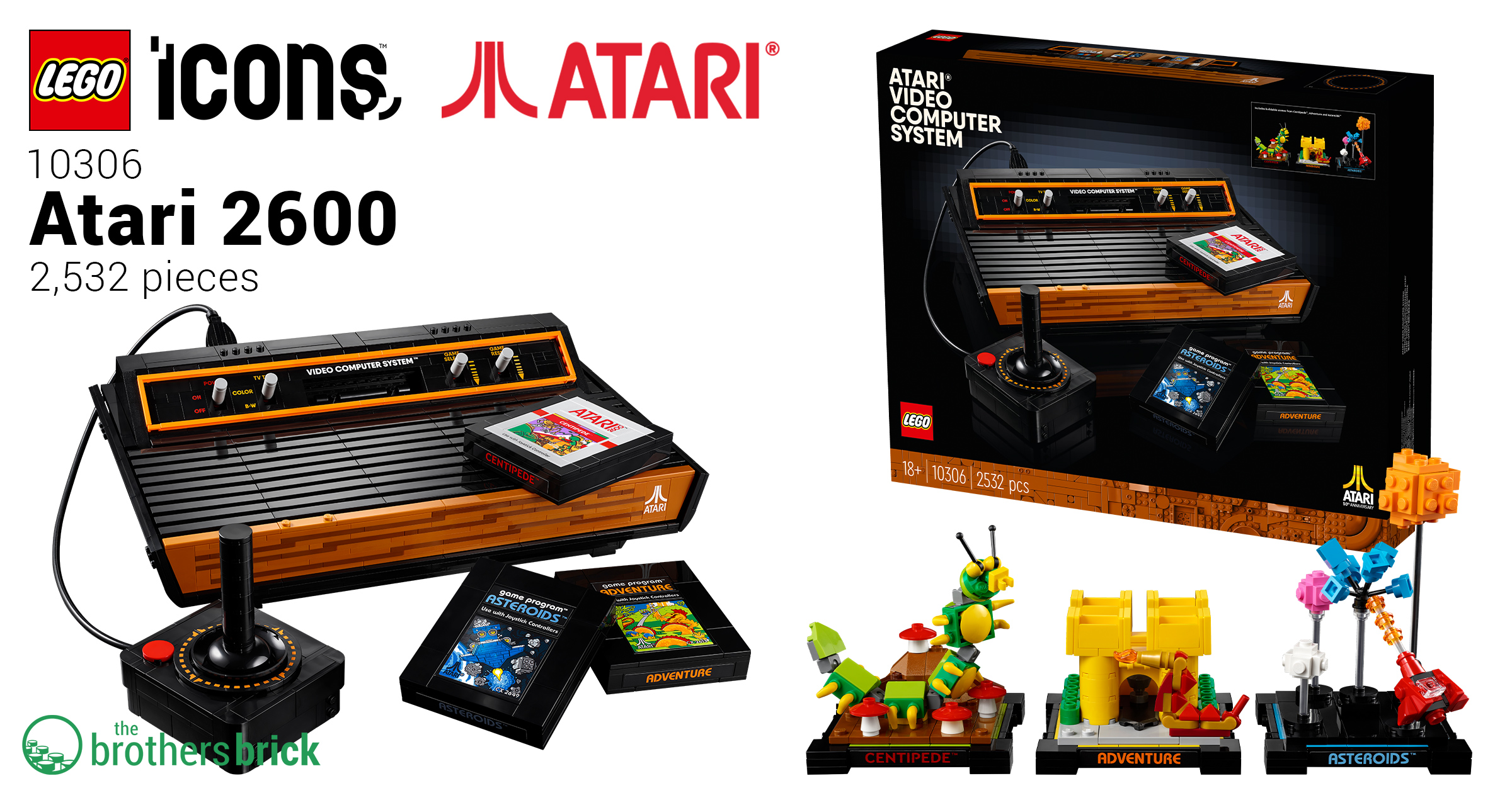 LEGO Icons reveals 10306 Atari 2600 to celebrate Atari's 50th