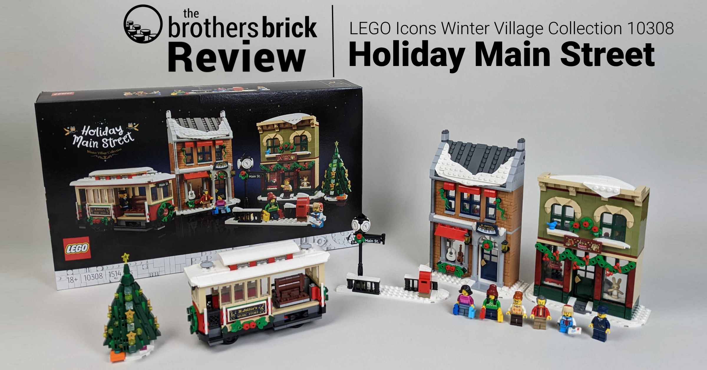 モナリ3点セット LEGO Icons Winter Village Collection 10308: Holiday Main Street