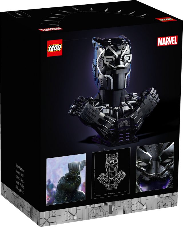 LEGO reveals 76215 Black Panther as massive 3,000-piece bust of