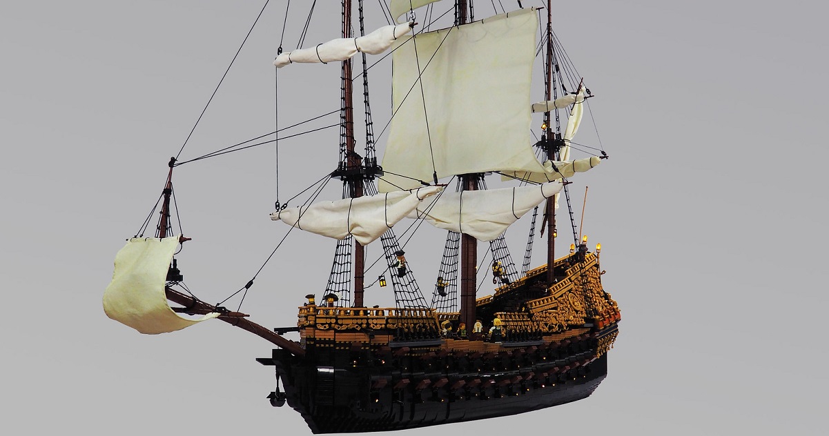 DeAGOSTINI社　Sailing Ship 全100号 セット Another 100-stud long ship - but not the kind you're thinking of