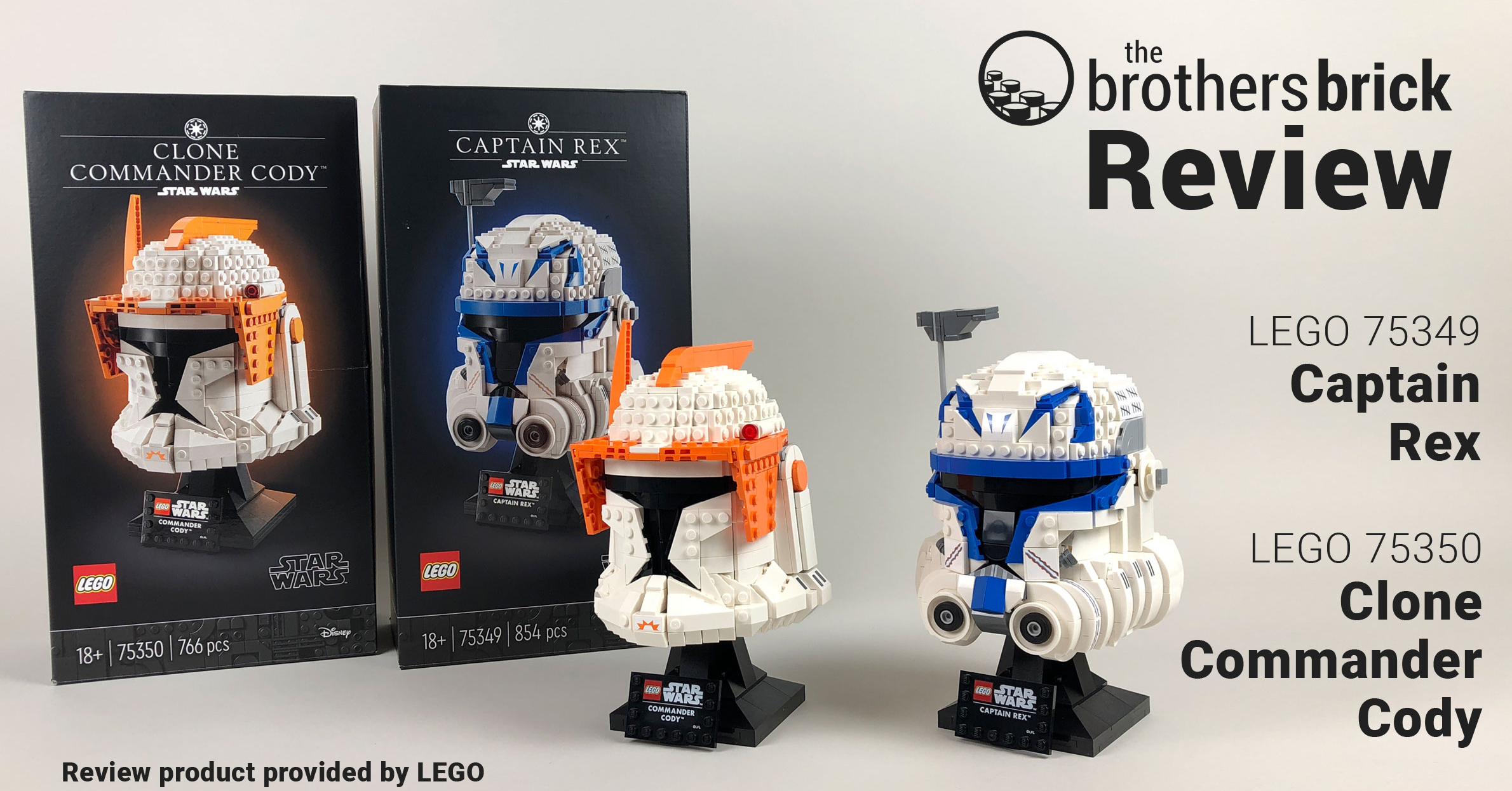 LEGO 75349: Captain Rex and LEGO 75350: Clone Commander Cody
