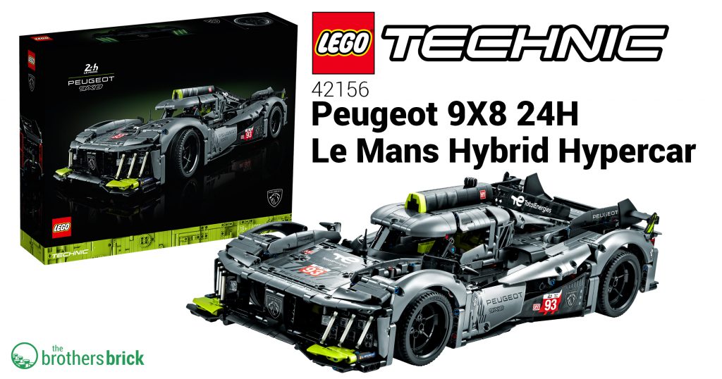 1,700-piece LEGO Technic 42156 Peugeot 9X8 24H Le Mans Hybrid