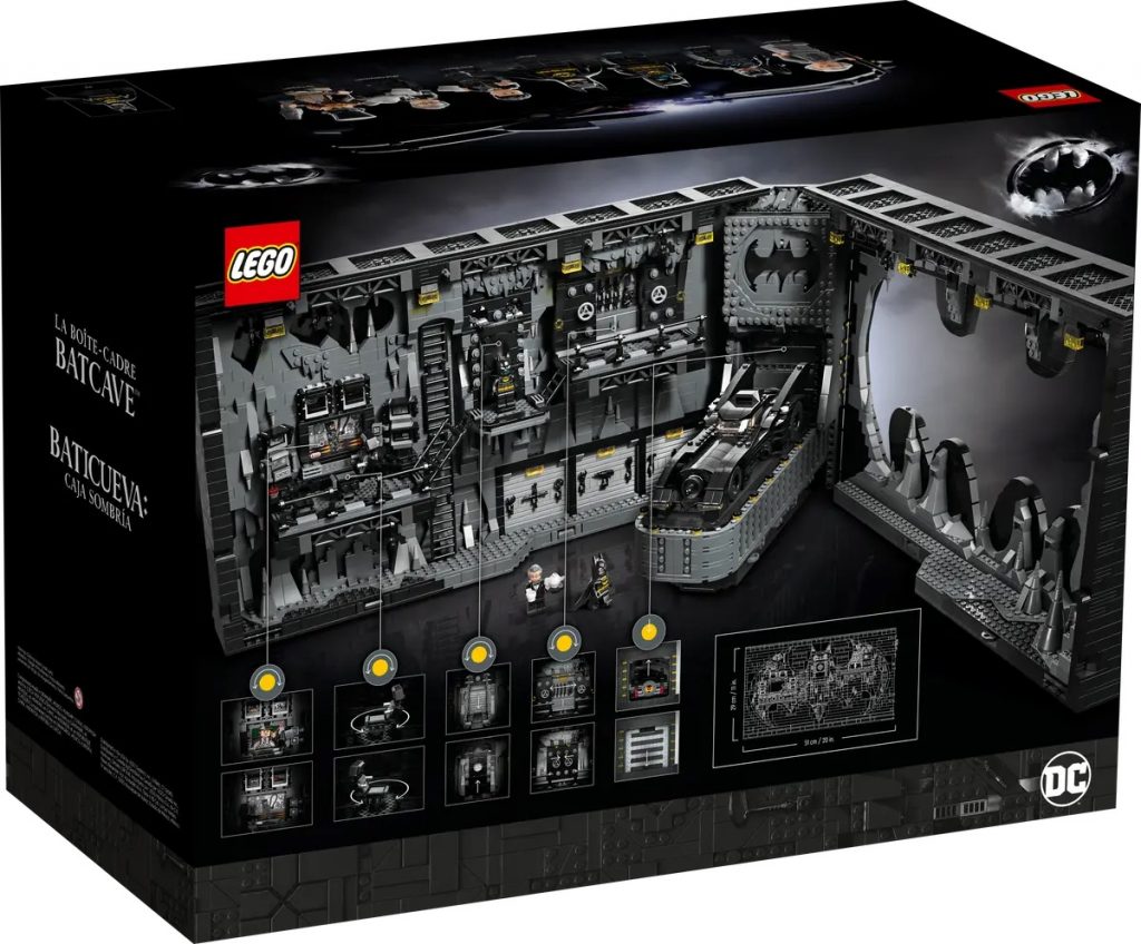 LEGO brings the black bat brick base back as Batcave Shadowbox