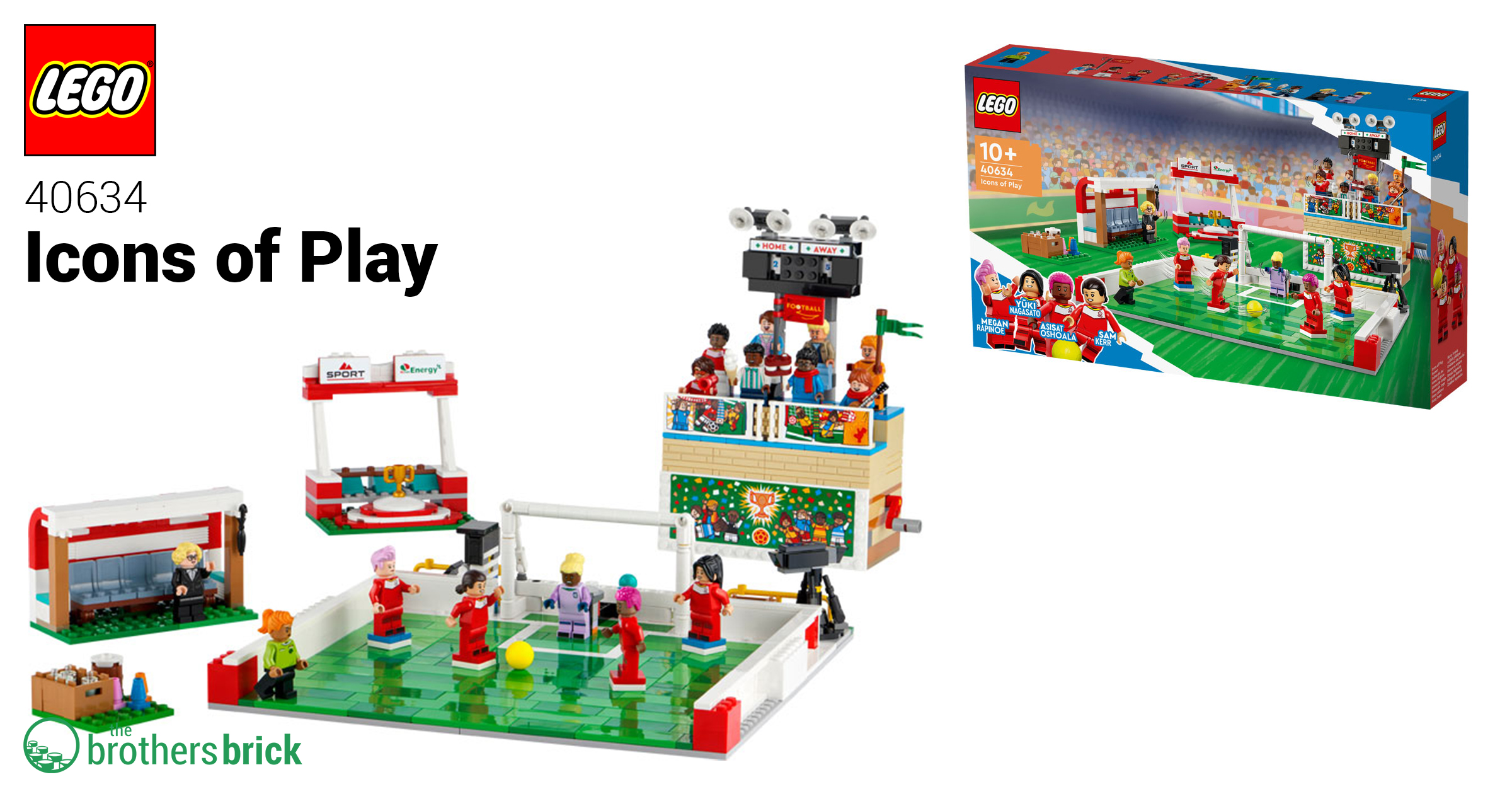 LEGO 40634 Icons of Play revealed featuring female soccer
