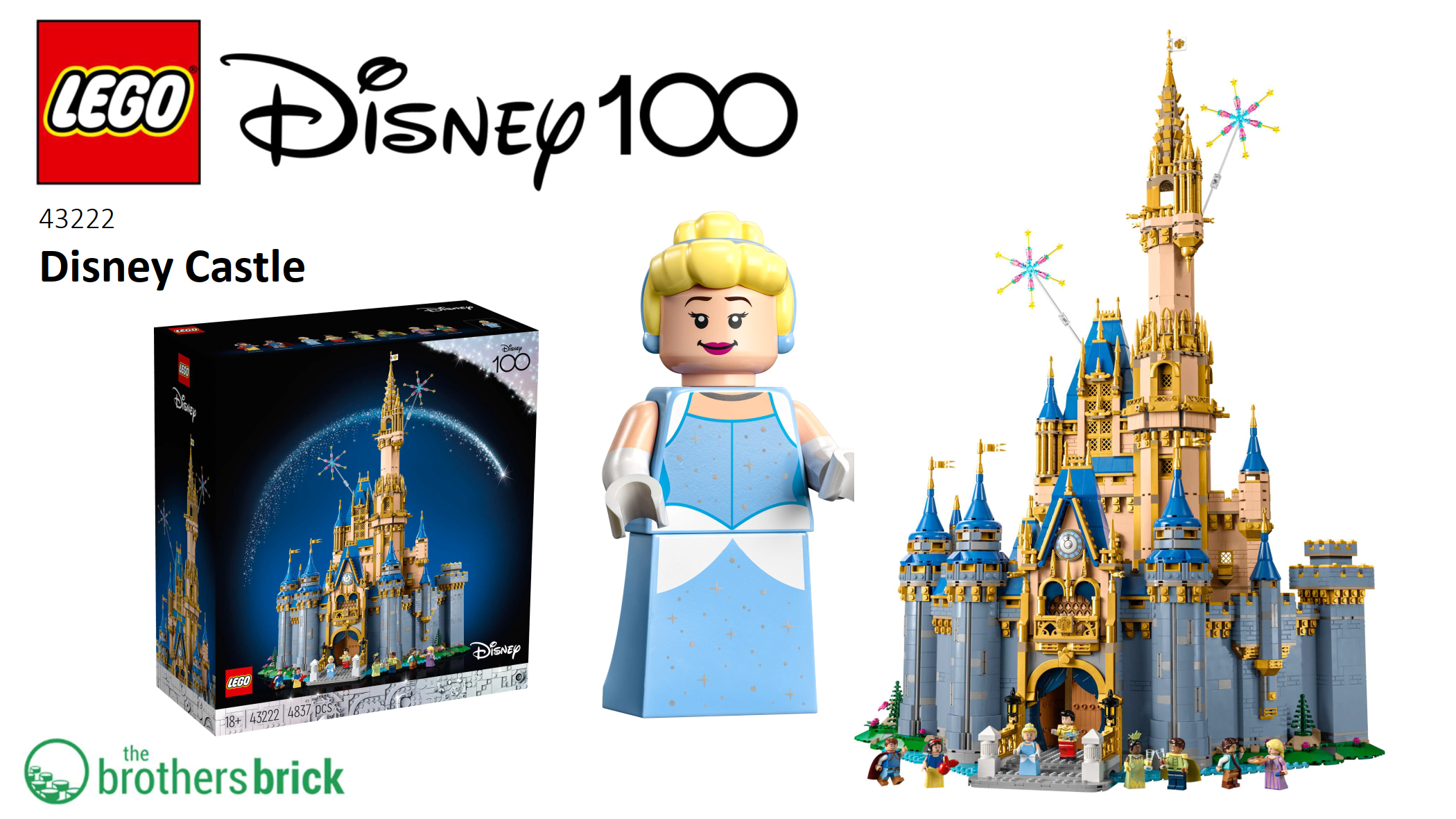 Disney Brick By Brick Princess Castle The LEGO 43222 Disney Castle 