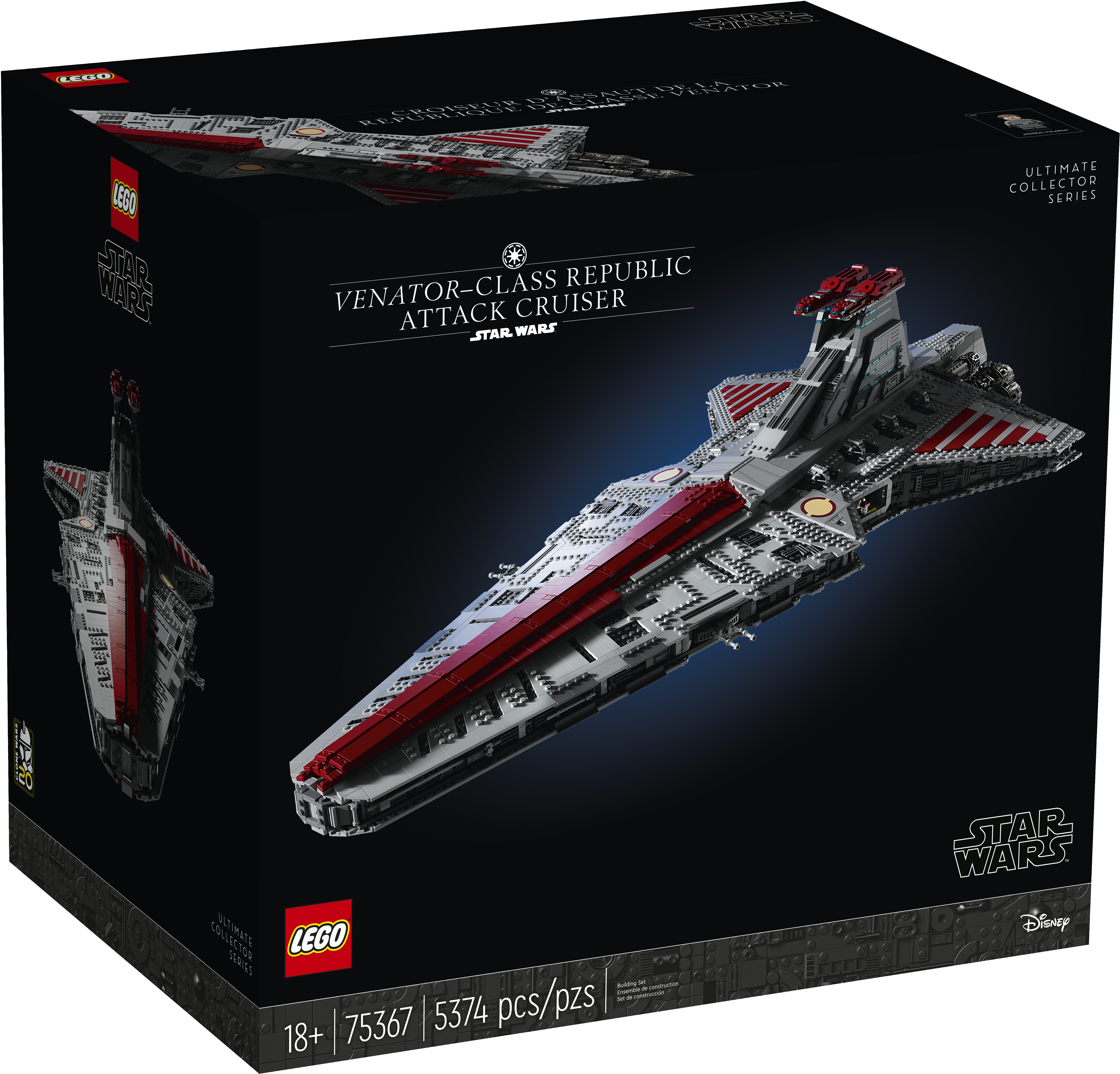 The Fight of the Millennium サイン入り LEGO Star Wars 75367 UCS Venator-Class Republic Attack Cruiser
