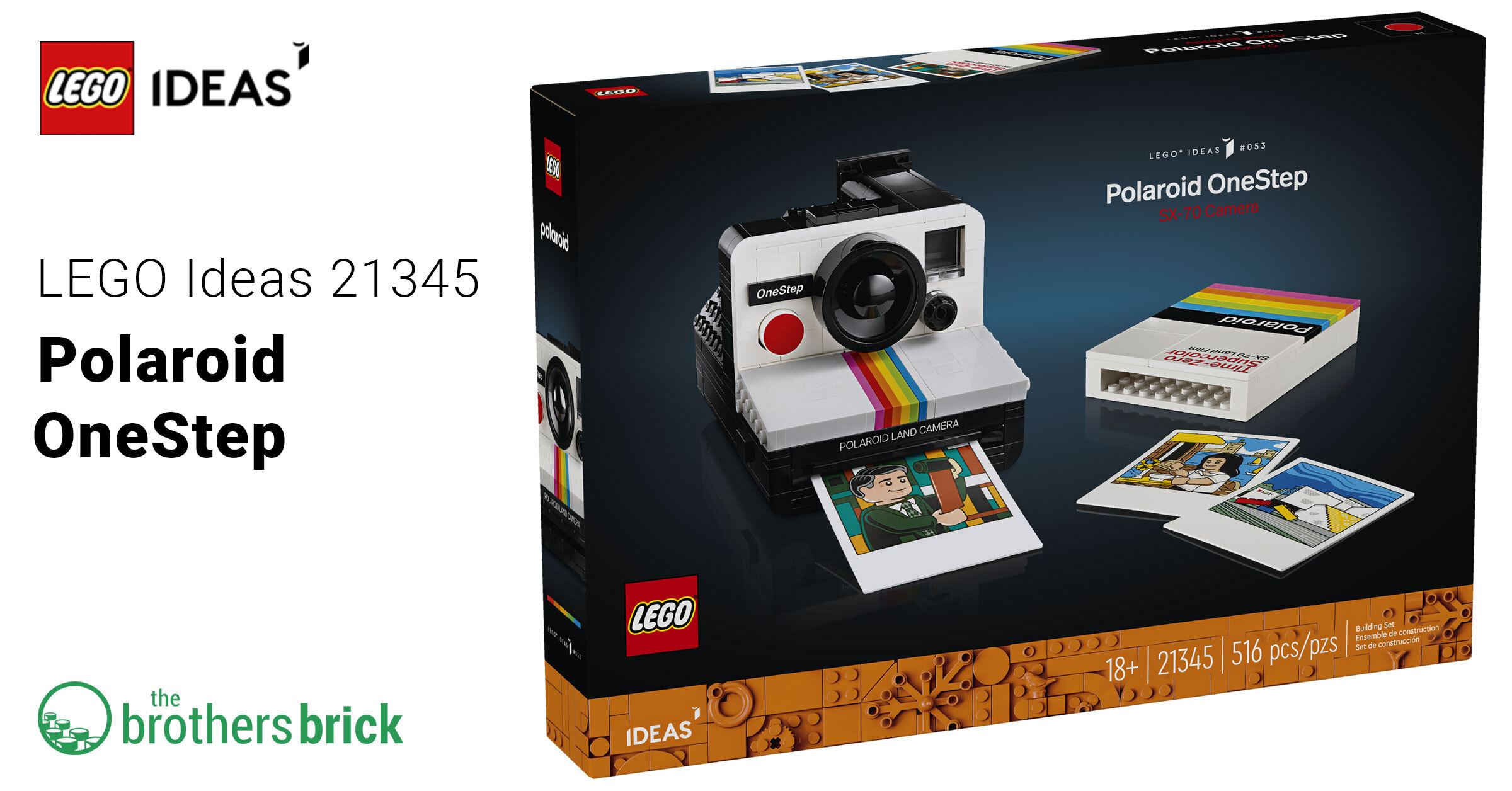 LEGO Ideas reveals their next set as 21345 Polaroid OneStep SX-70