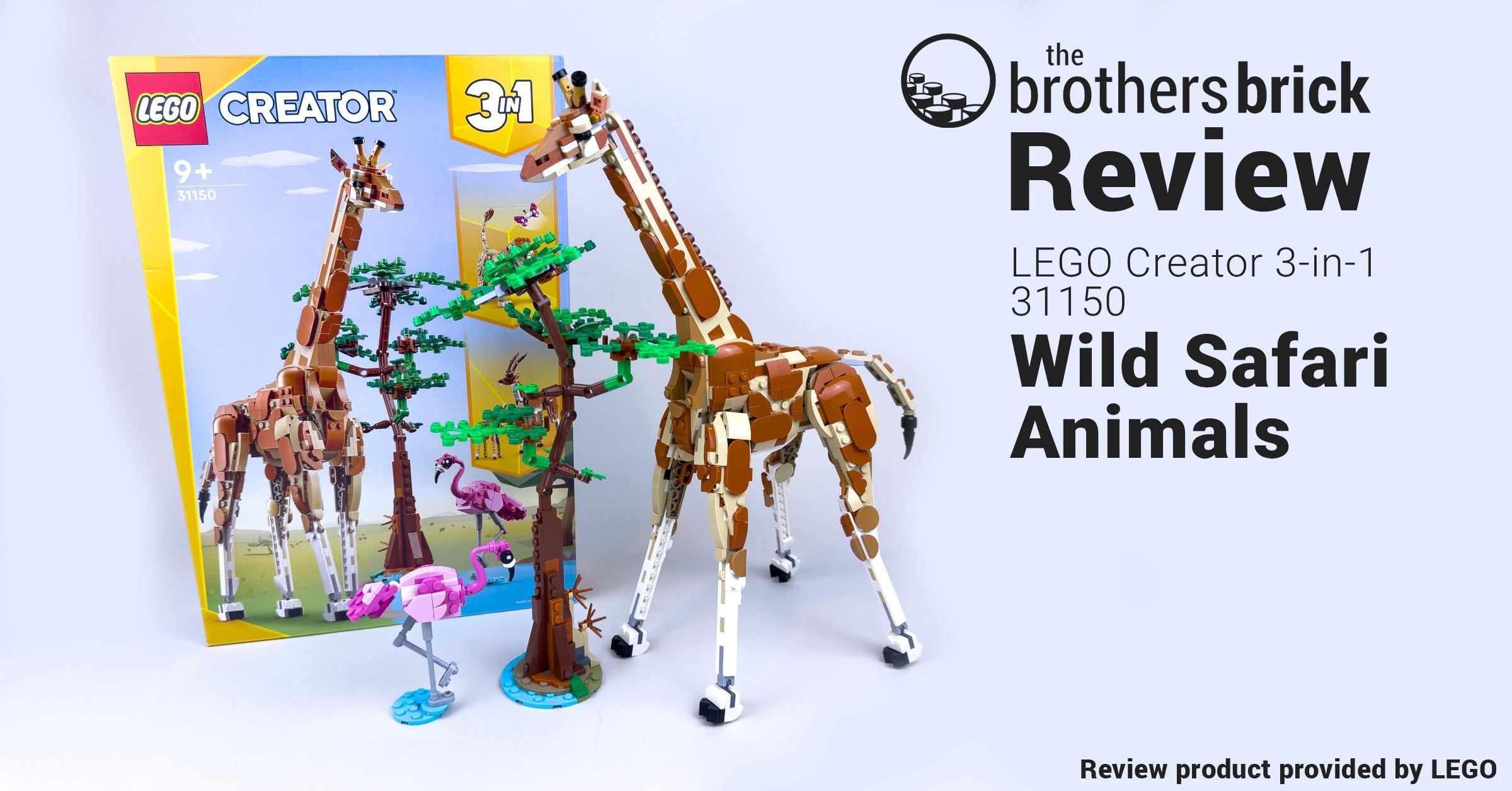 LEGO Creator 3-in-1 31150 Wild Safari Animals [Review] - The
