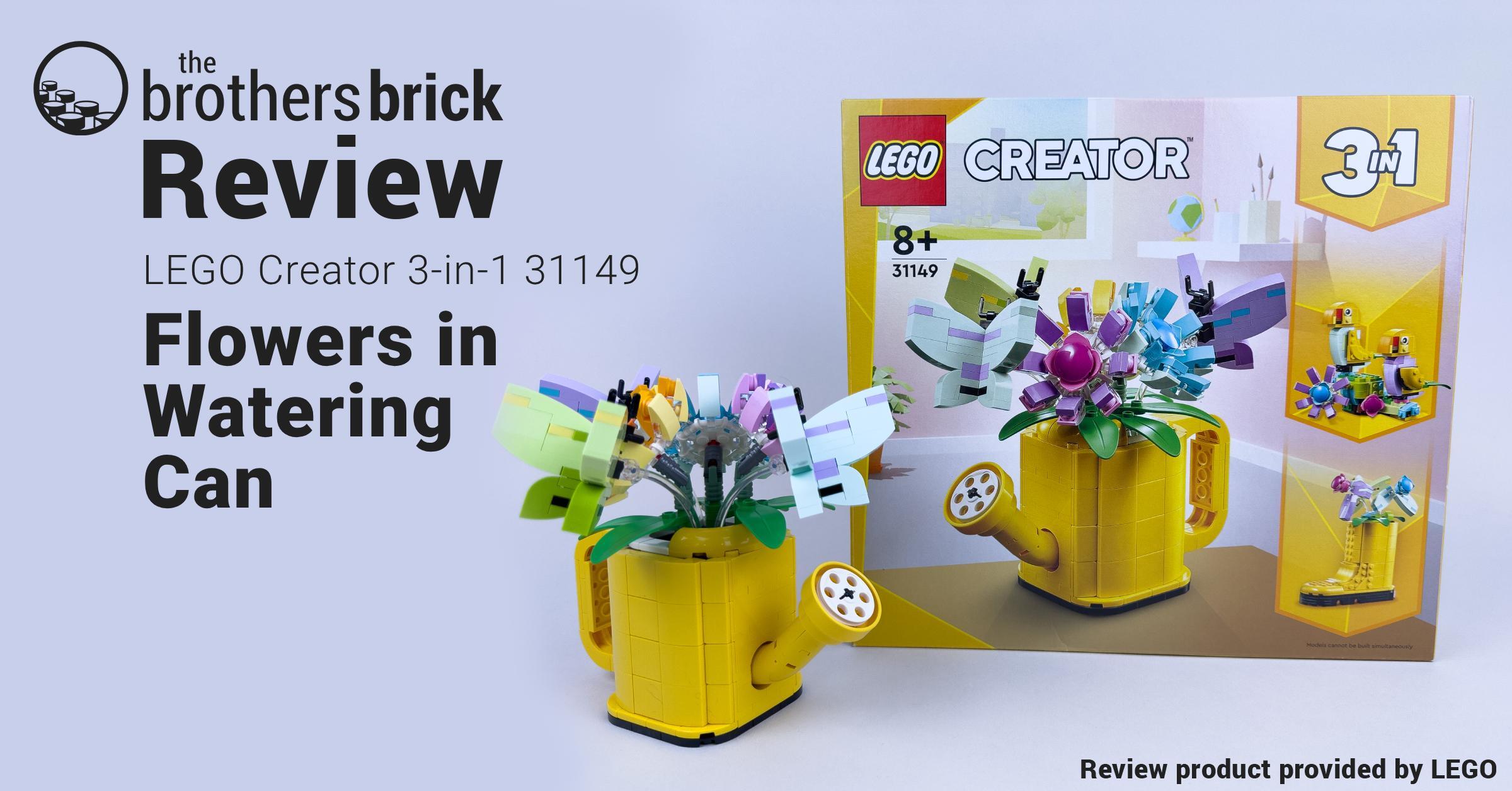 LEGO Creator 3-in-1 31149 Flowers in Watering Can: Transformations