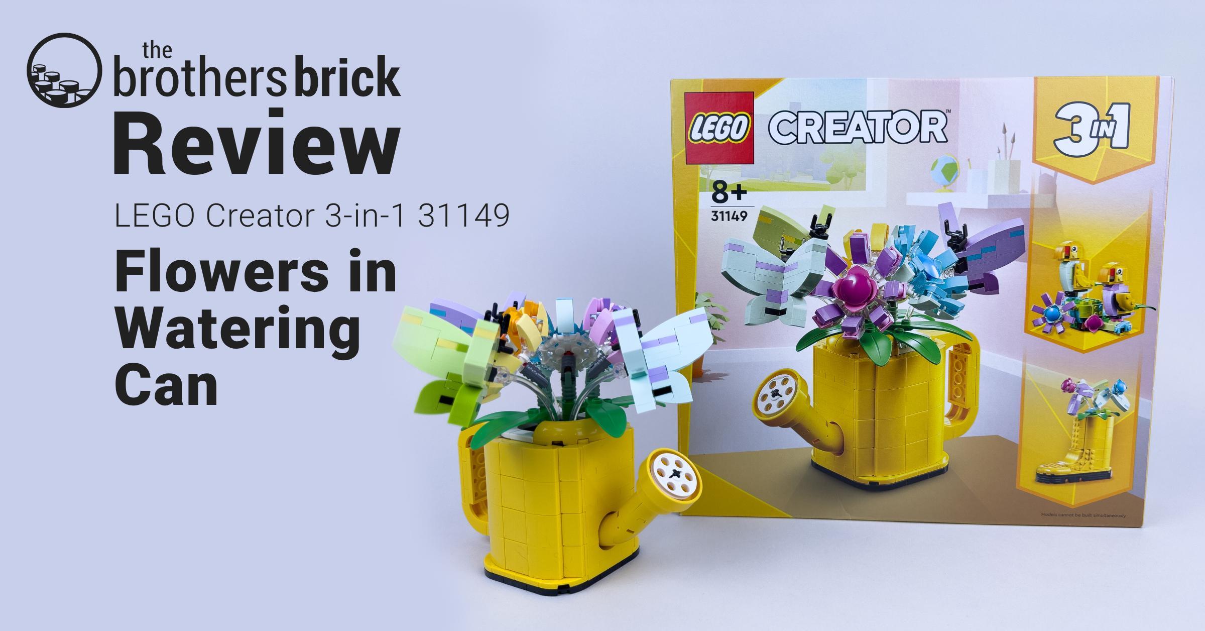 LEGO Creator 3-in-1 31149 Flowers in Watering Can: Transformations