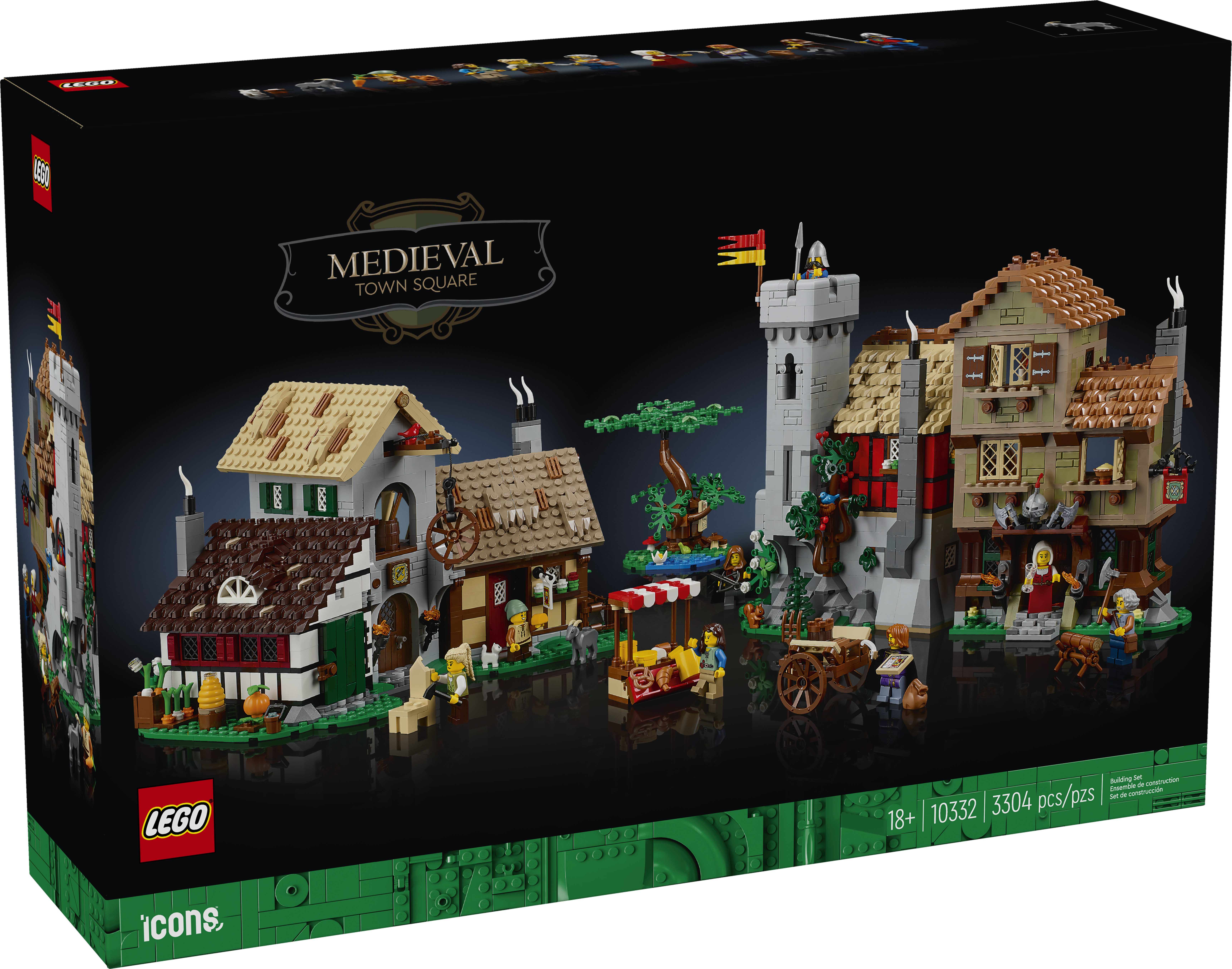 聖 10332 LEGO Icons Medieval Town Square unveiled with over 3,000