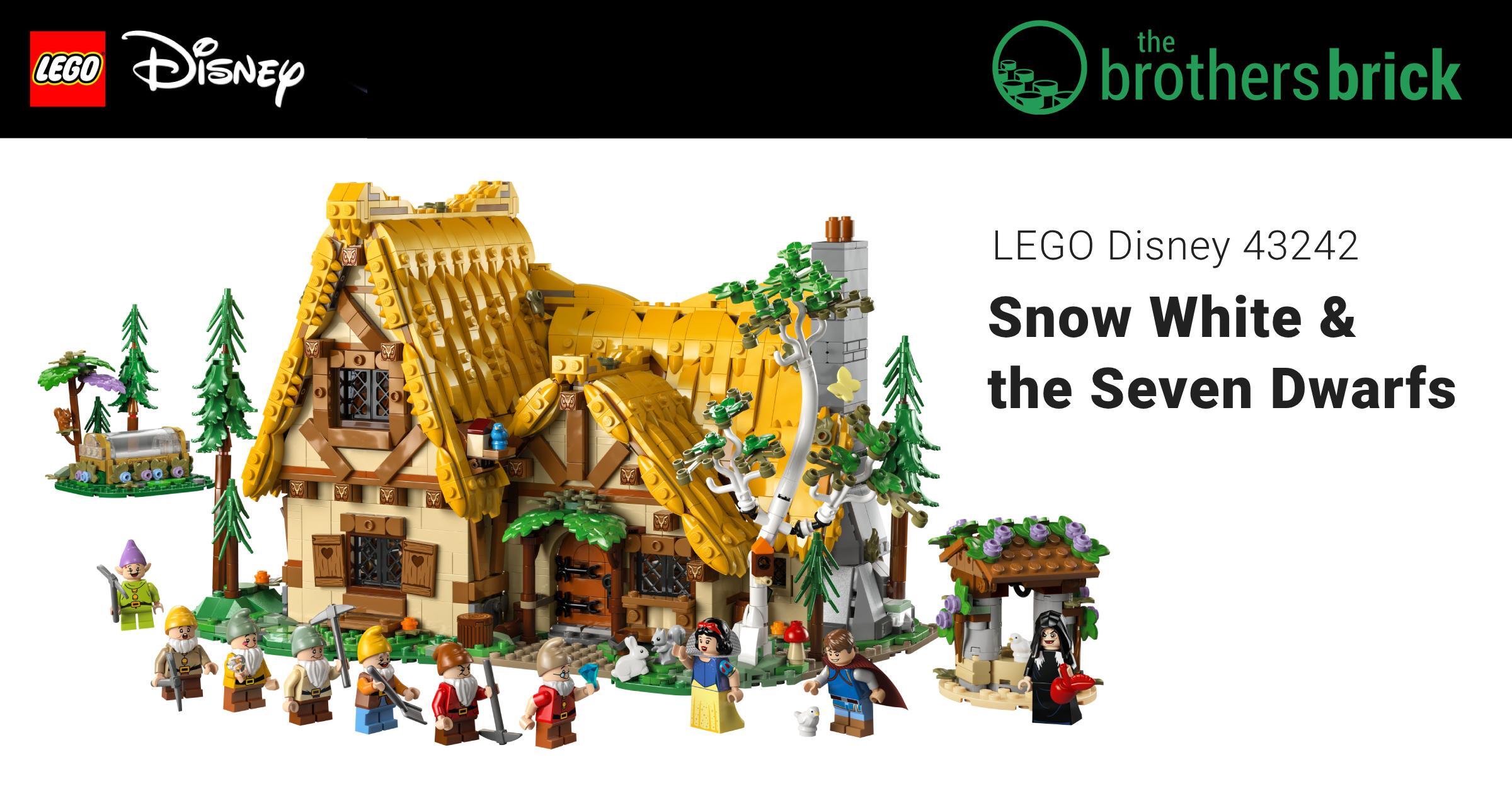 LEGO Disney 43242 Snow White and the Seven Dwarfs Cottage set