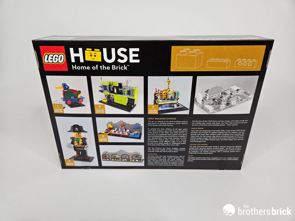LEGO House 40505 LEGO Building Systems - A historical triple threat of ...