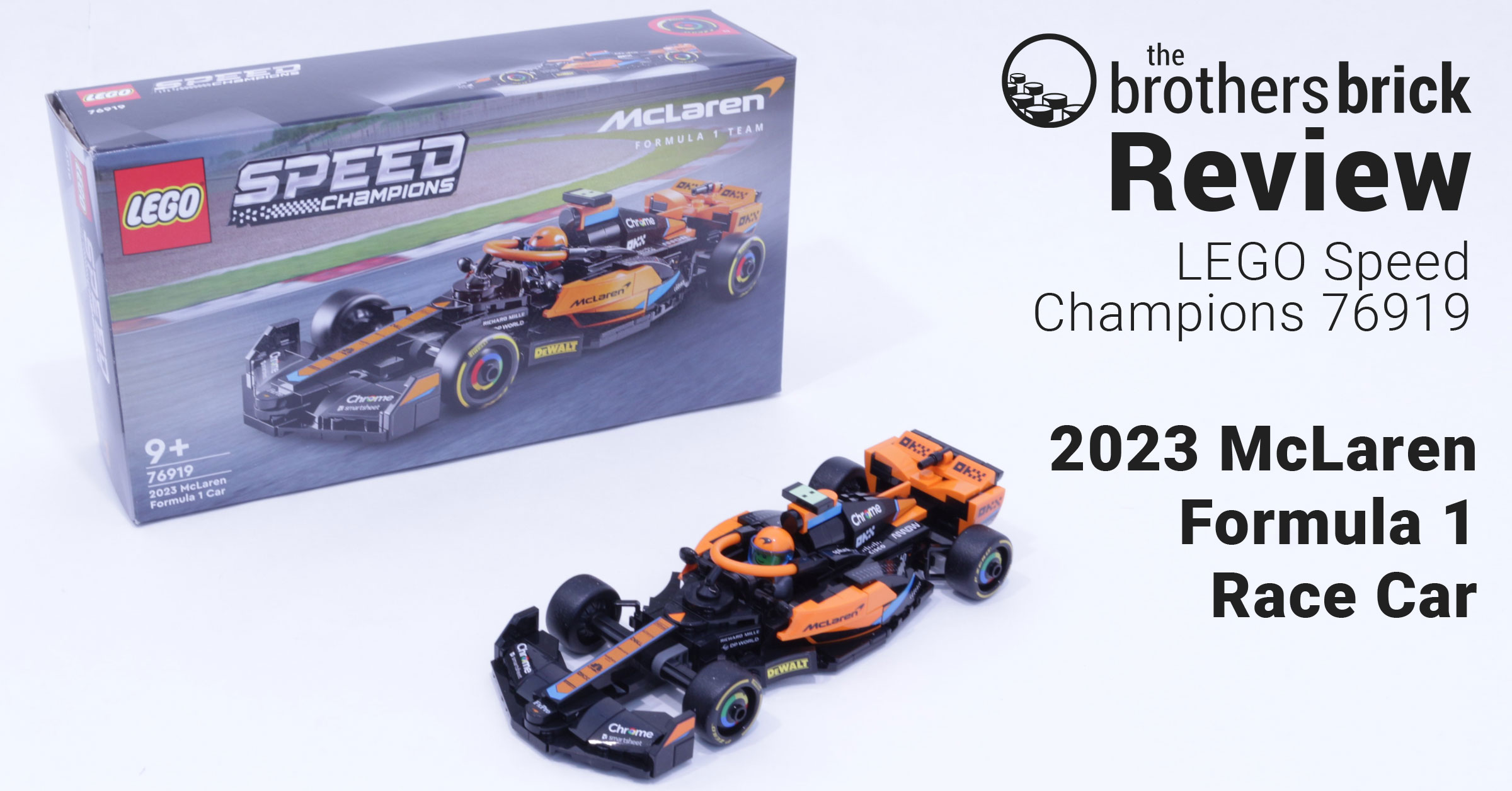 LEGO Speed Champions 76919 McLaren Formula One Race Car: Pretty in