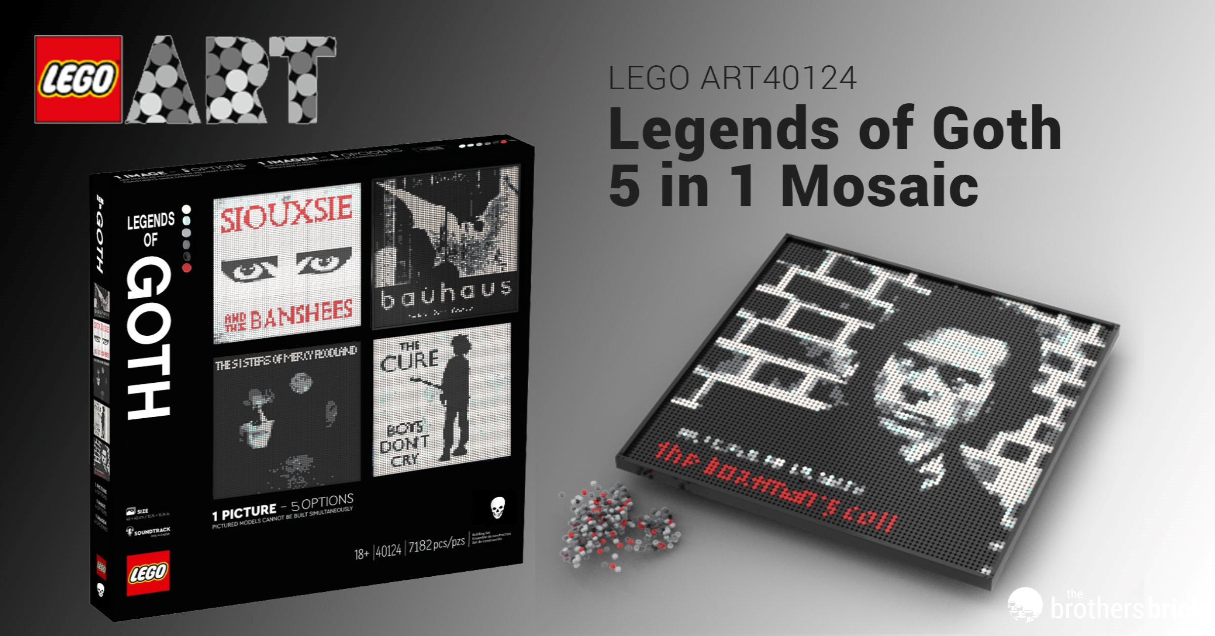 必殺シリーズ ★ LPレコード 12枚セット Bela Lugosi is dead but the LEGO Art Legends of Goth mosaic set is
