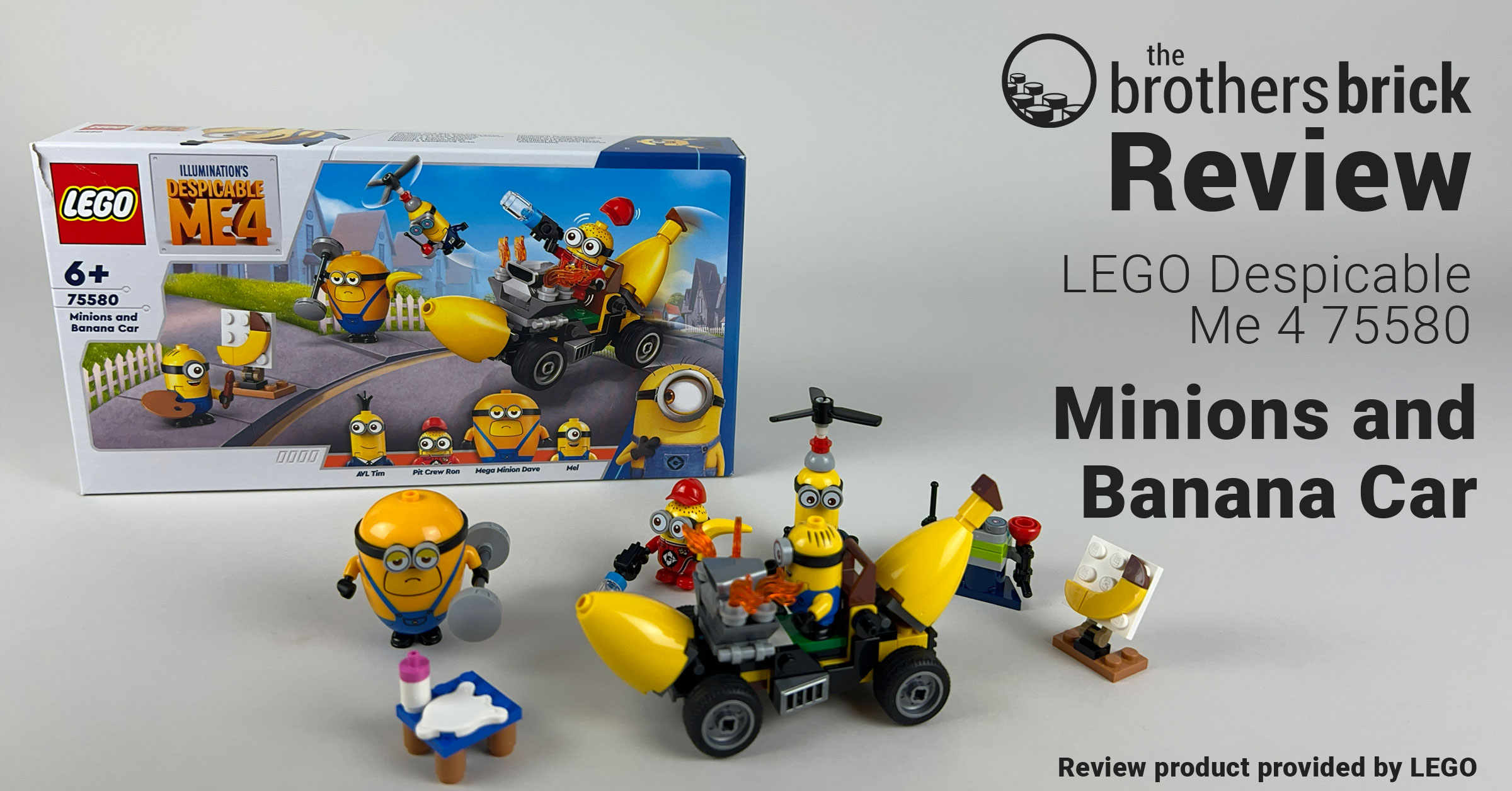 LEGO Despicable Me 4 75580 Minions and Banana Car [REVIEW] - The