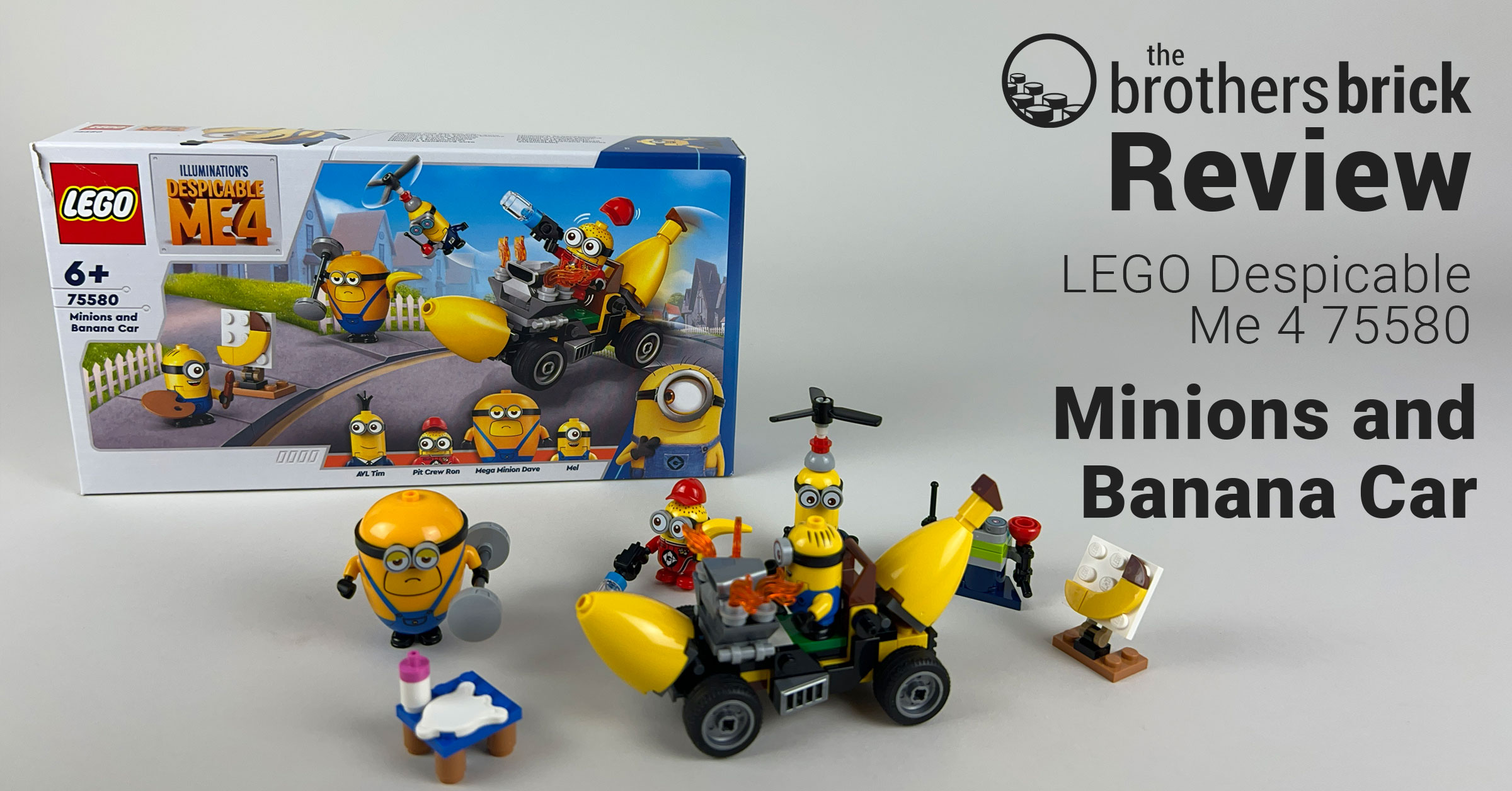 LEGO Despicable Me 4 75580 Minions and Banana Car [REVIEW] - The