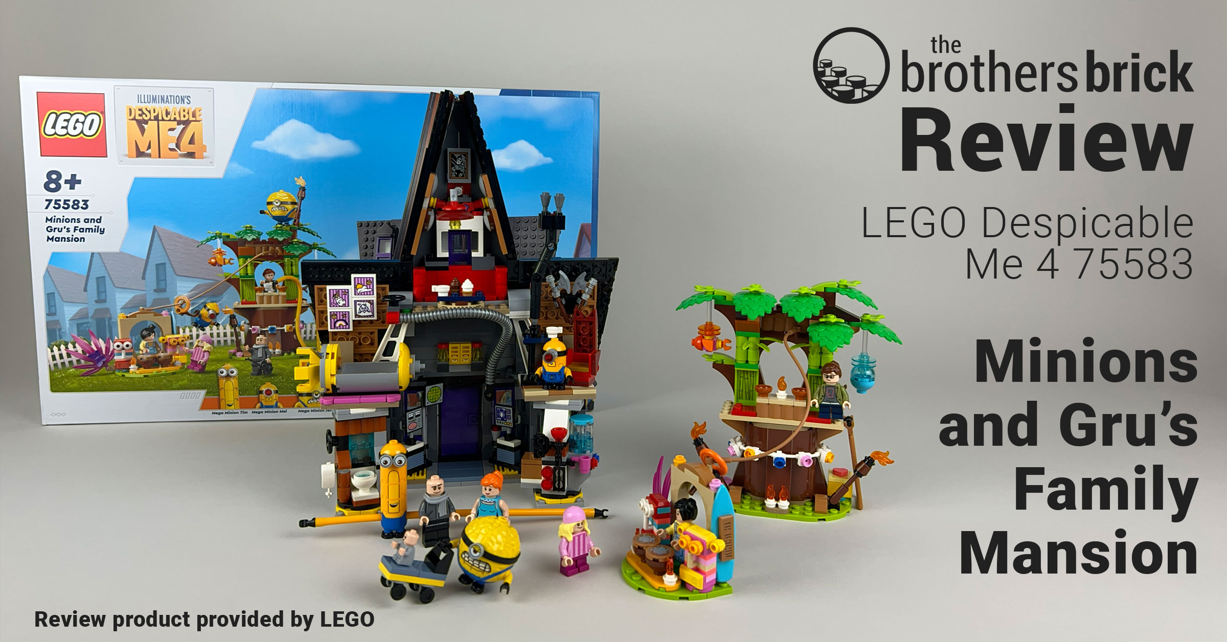LEGO Despicable Me 4 75583 Minions and Gru's Family Mansion