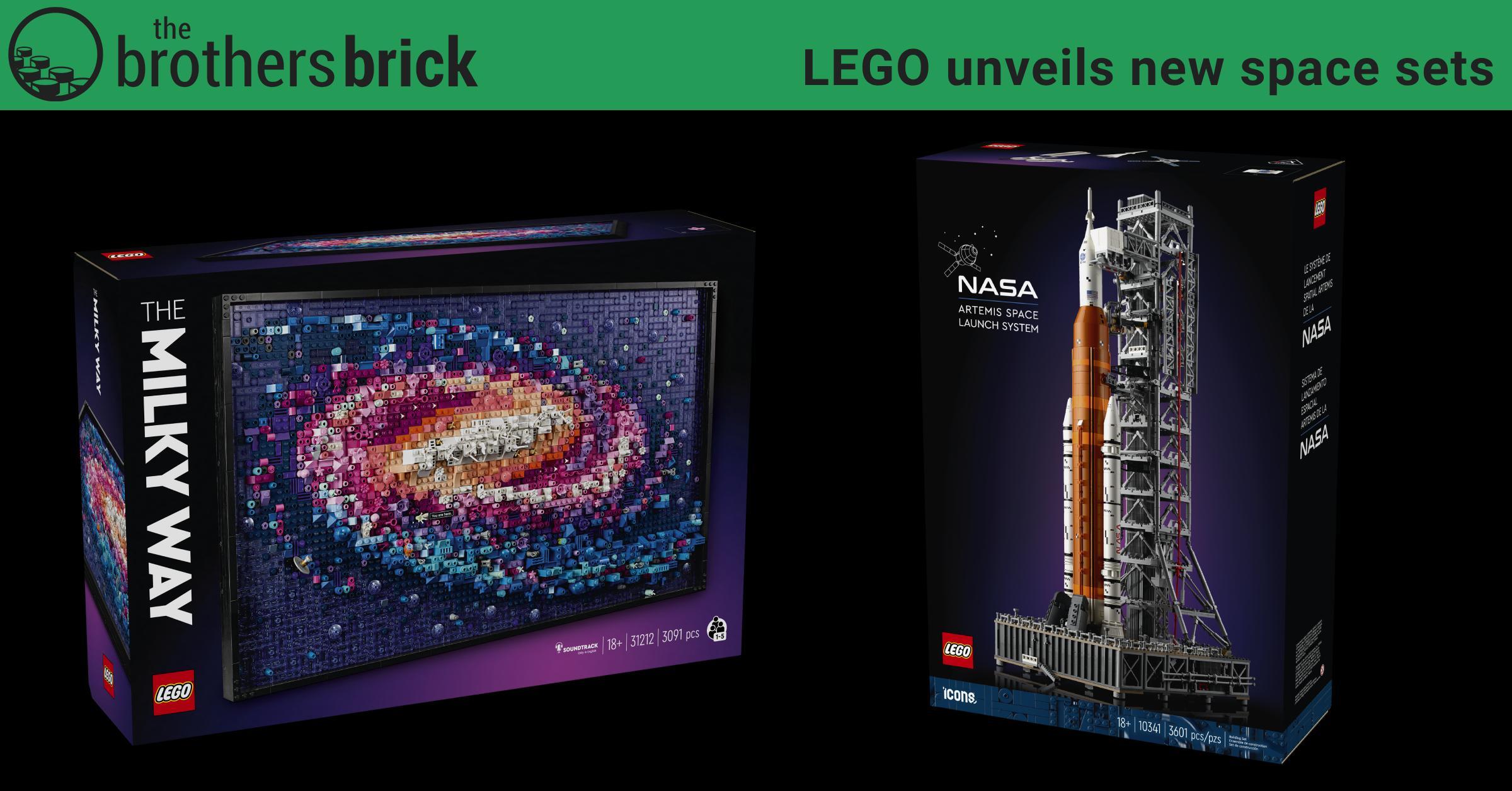 LEGO Icons & LEGO Art sets 10341 Artemis Space Launch System and