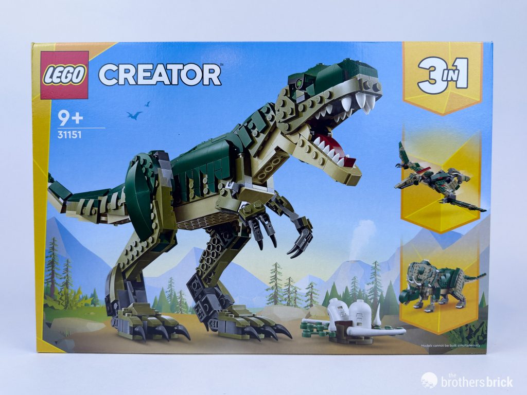 こなは LEGO Creator 3-in-1 31151 T. rex: An apex predator outpaces the