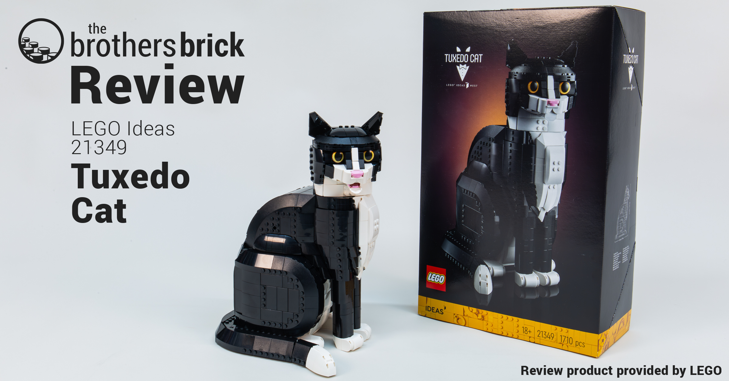 LEGO Ideas 21349 Tuxedo Cat [Review] - The Brothers Brick | The