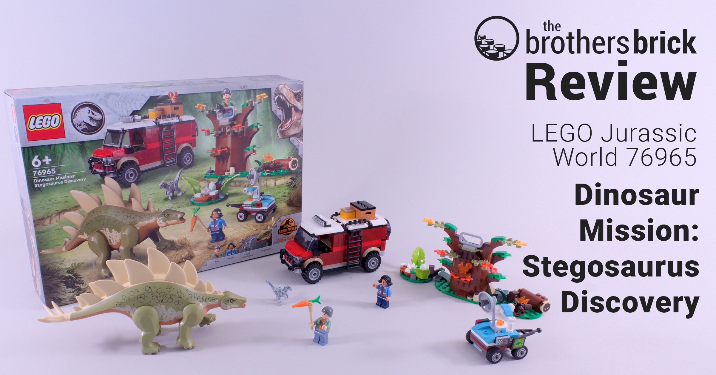 CP CP656-AWB (Natural Gloss) 11 3/4” LEGO Jurassic World 76965 Dinosaur Missions: Stegosaurus Discovery
