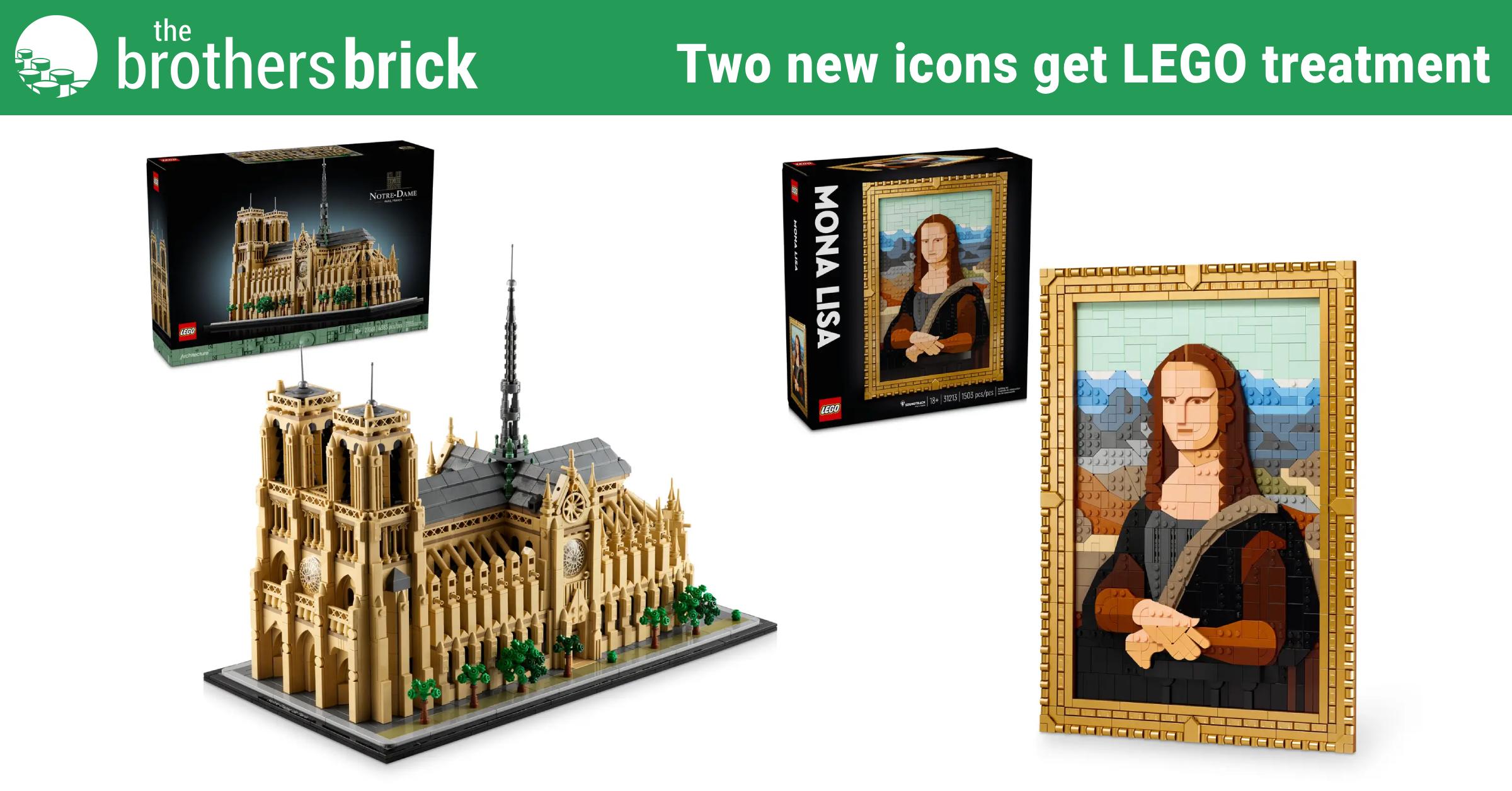 Two new iconic LEGO sets announced, based on a pair of well-known