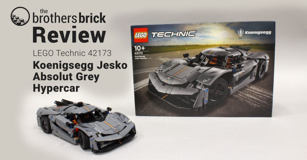 LEGO Technic 42173 Koenigsegg Jesko Absolut Grey Hypercar [Review
