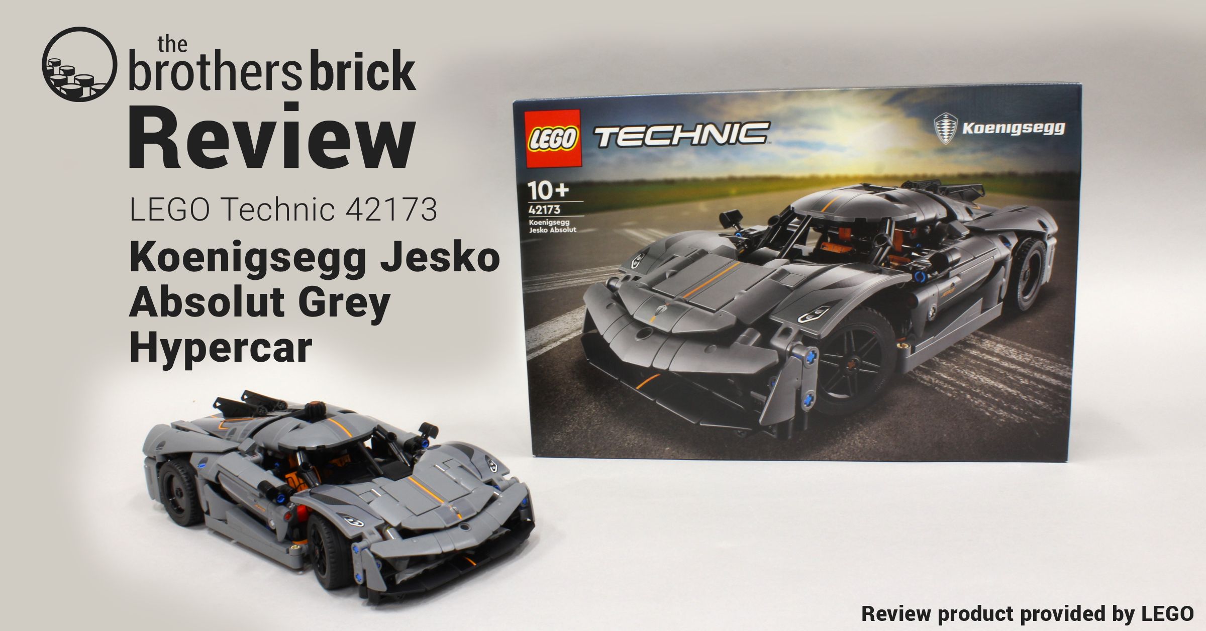 LEGO Technic 42173 Koenigsegg Jesko Absolut Grey Hypercar [Review