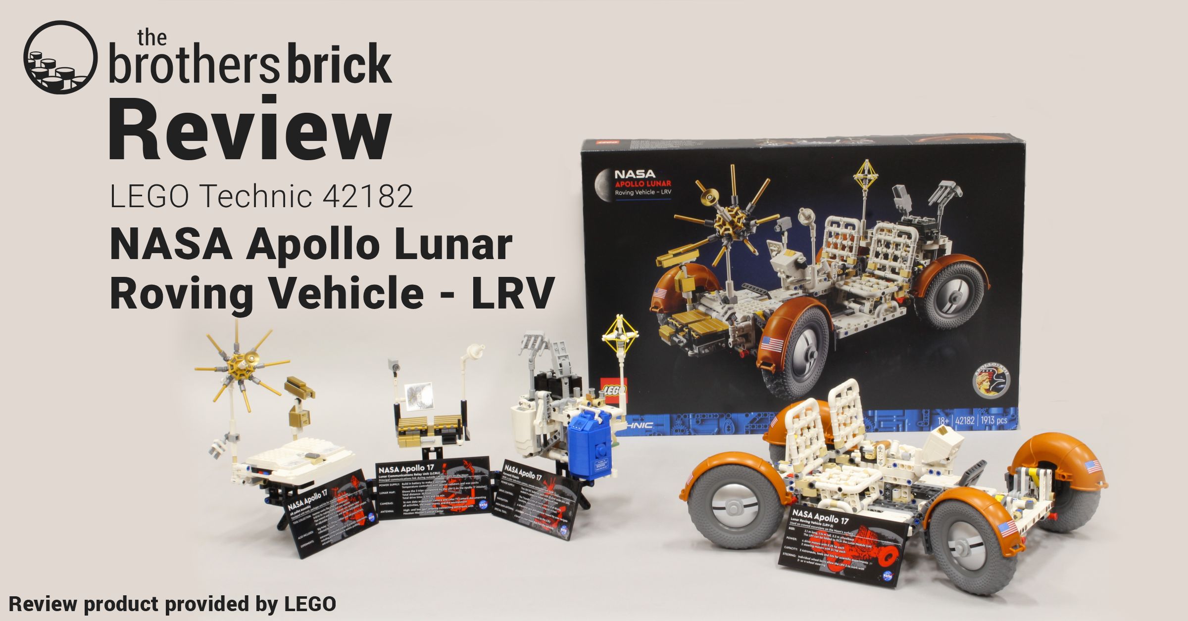 LEGO Technic 42182 NASA Apollo Lunar Roving Vehicle - LRV - A top
