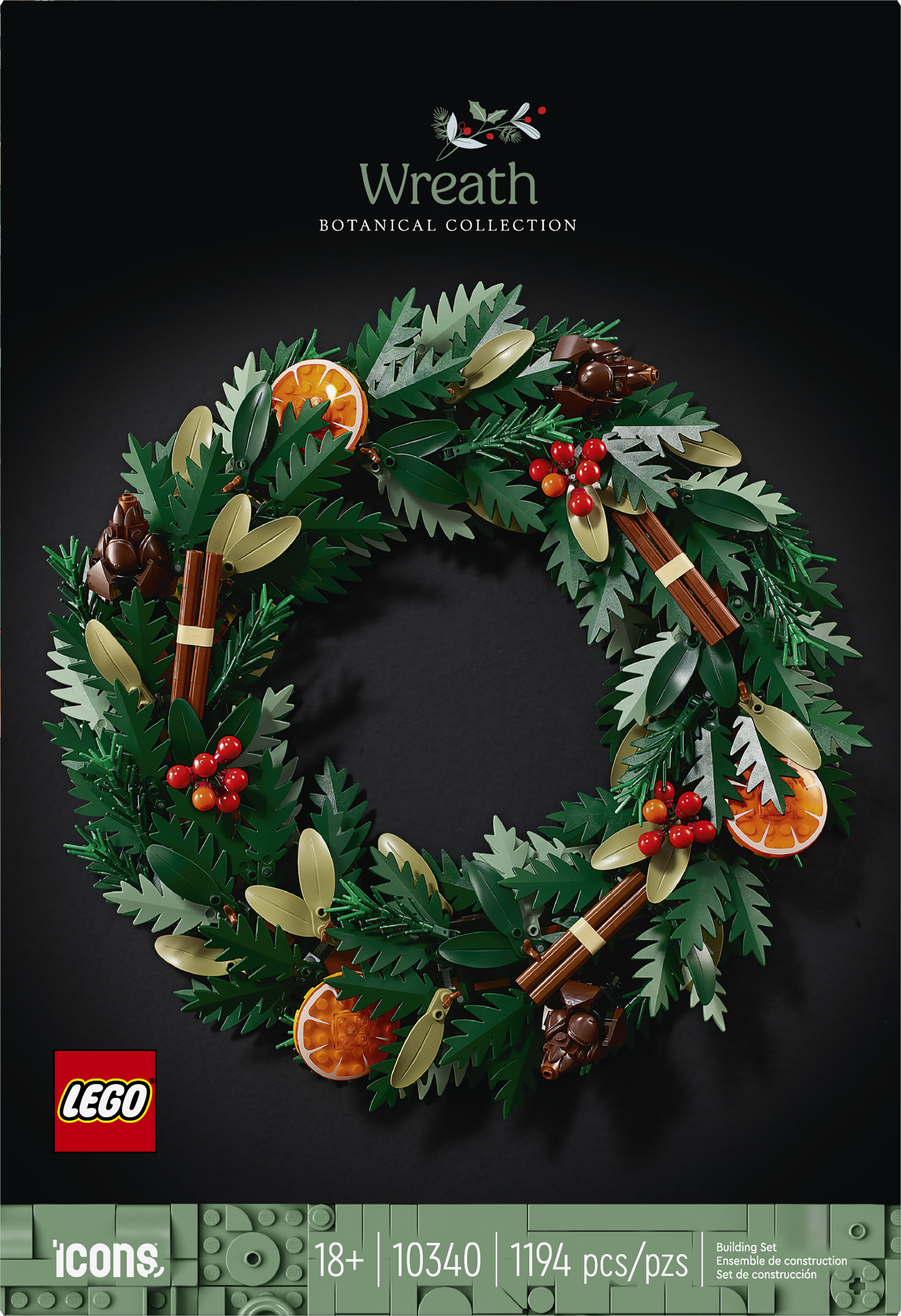 2024 christmas wreath① LEGO announces a pair of holiday botanicals coming to the Icons