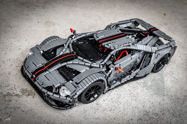 A Technic gunmetal Ford GT is cocked and loaded - The Brothers
