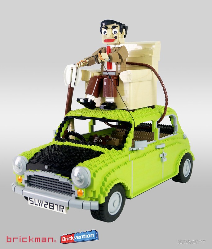 Mr Bean Childs Mini Cooper Authentic Car- 1:50 Scale Mini Leyland