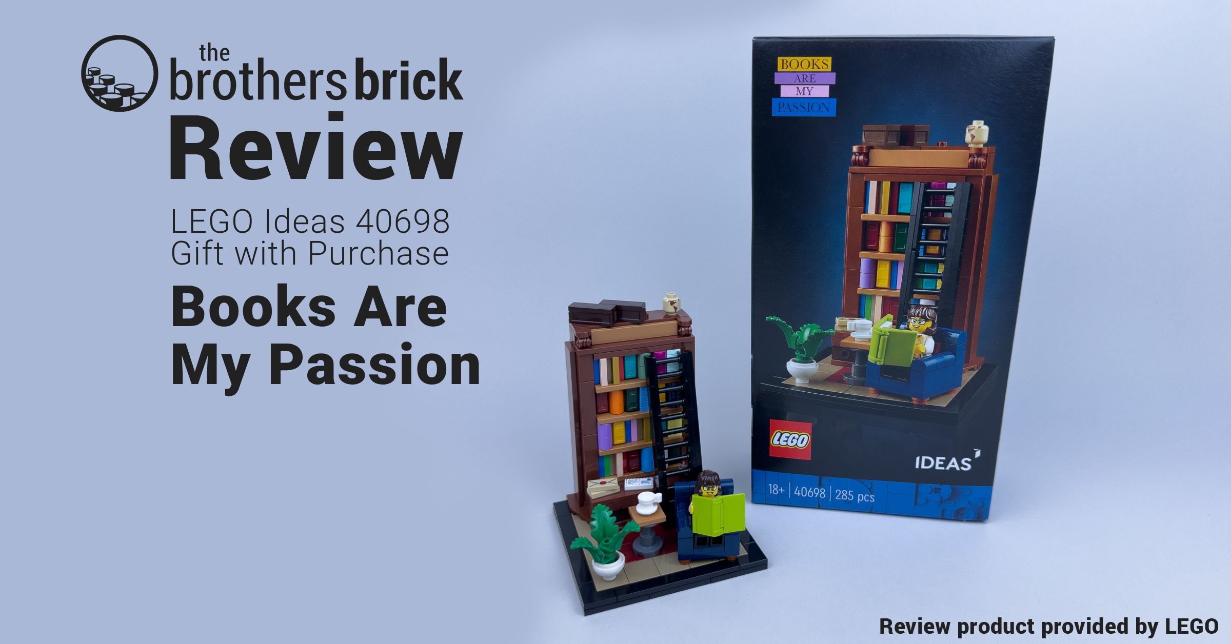 LEGO Ideas 40698 Gift with Purchase Books Are My Passion: Curl up