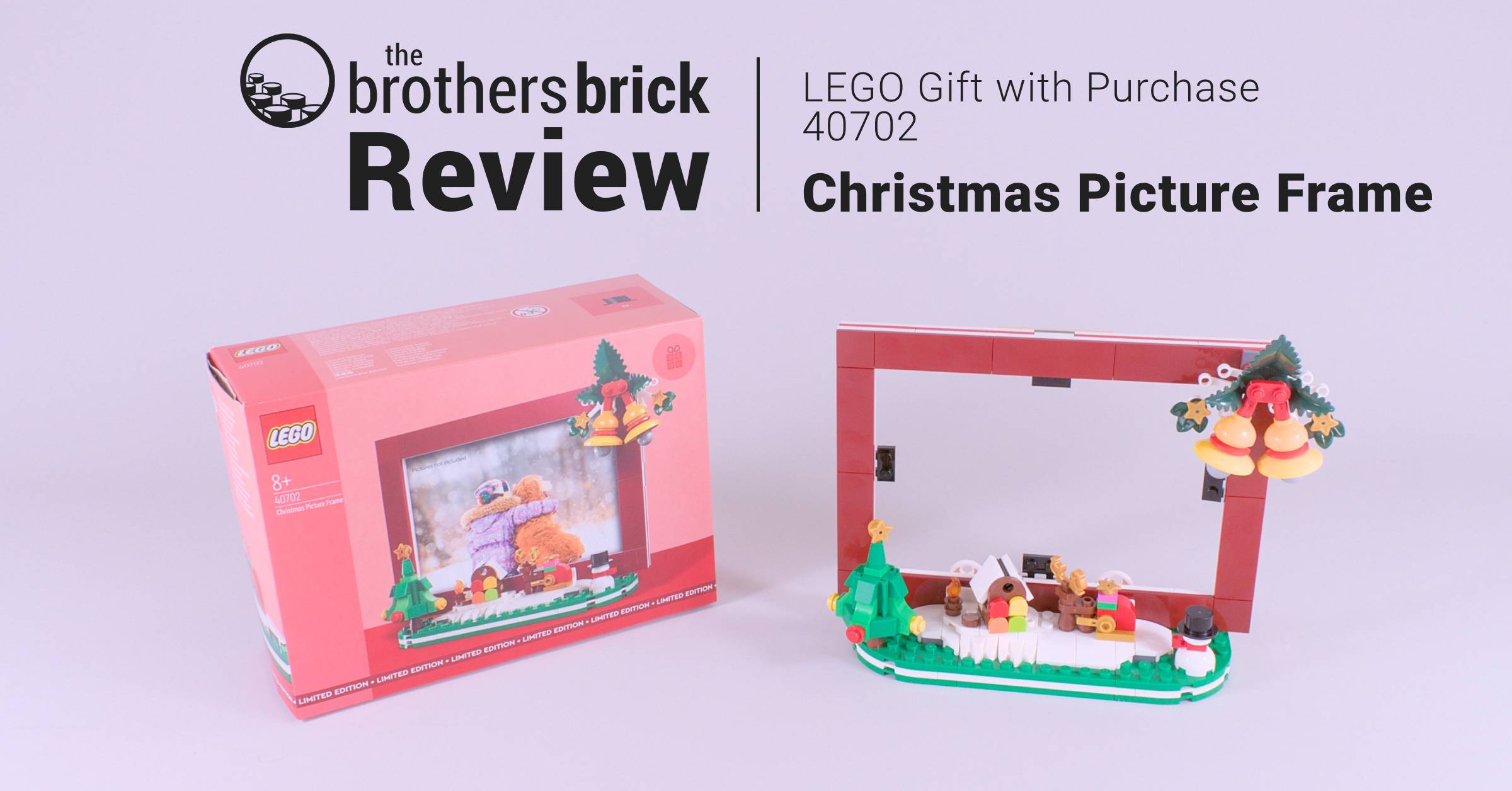 LEGO 40702 Christmas Picture Frame Gift with Purchase [Review