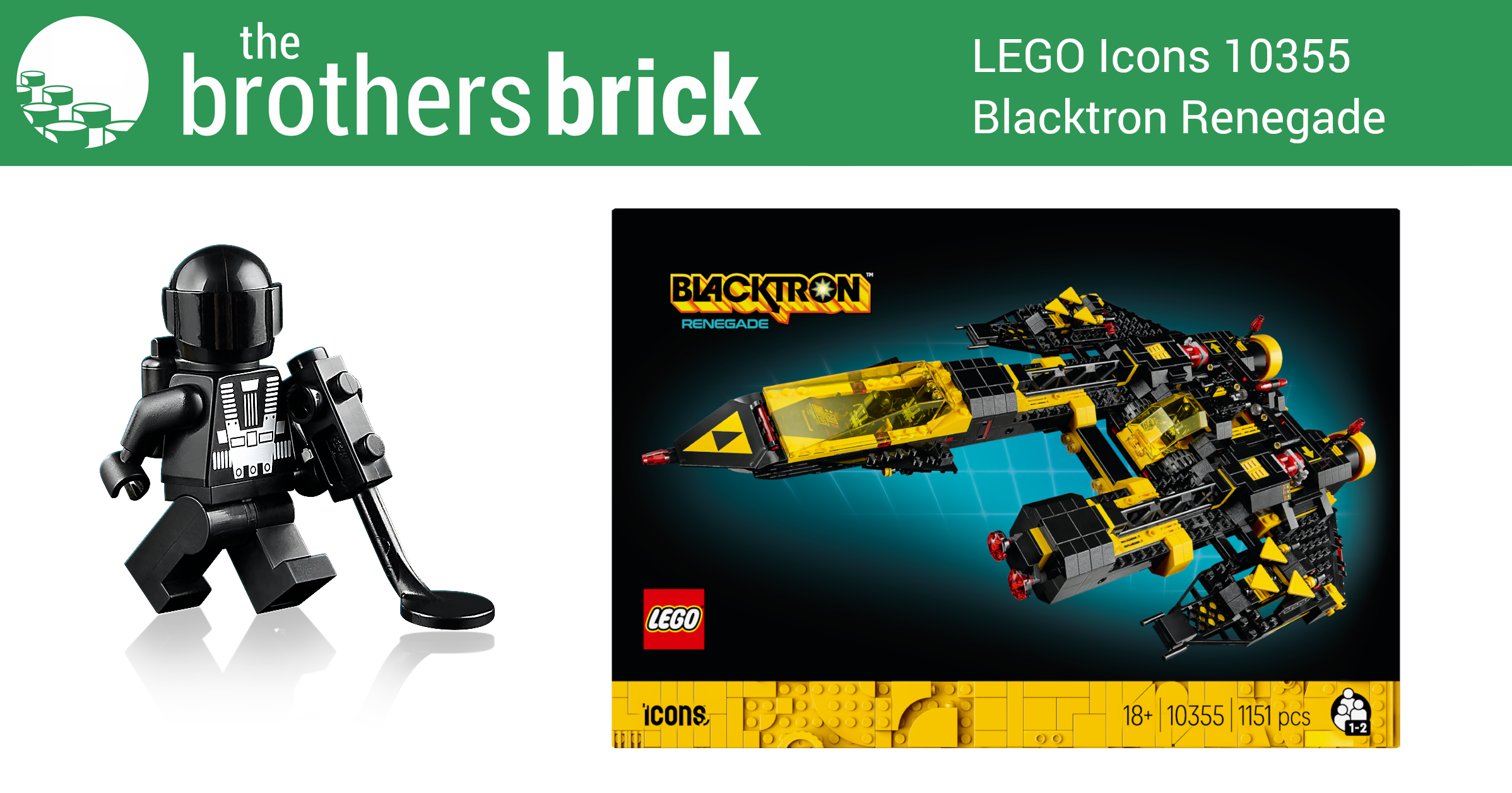 LEGO Icons 10355 Blacktron Renegade revealed as the next retro set LEGO Icons 10355 Blacktron Renegade revealed as the next retro set