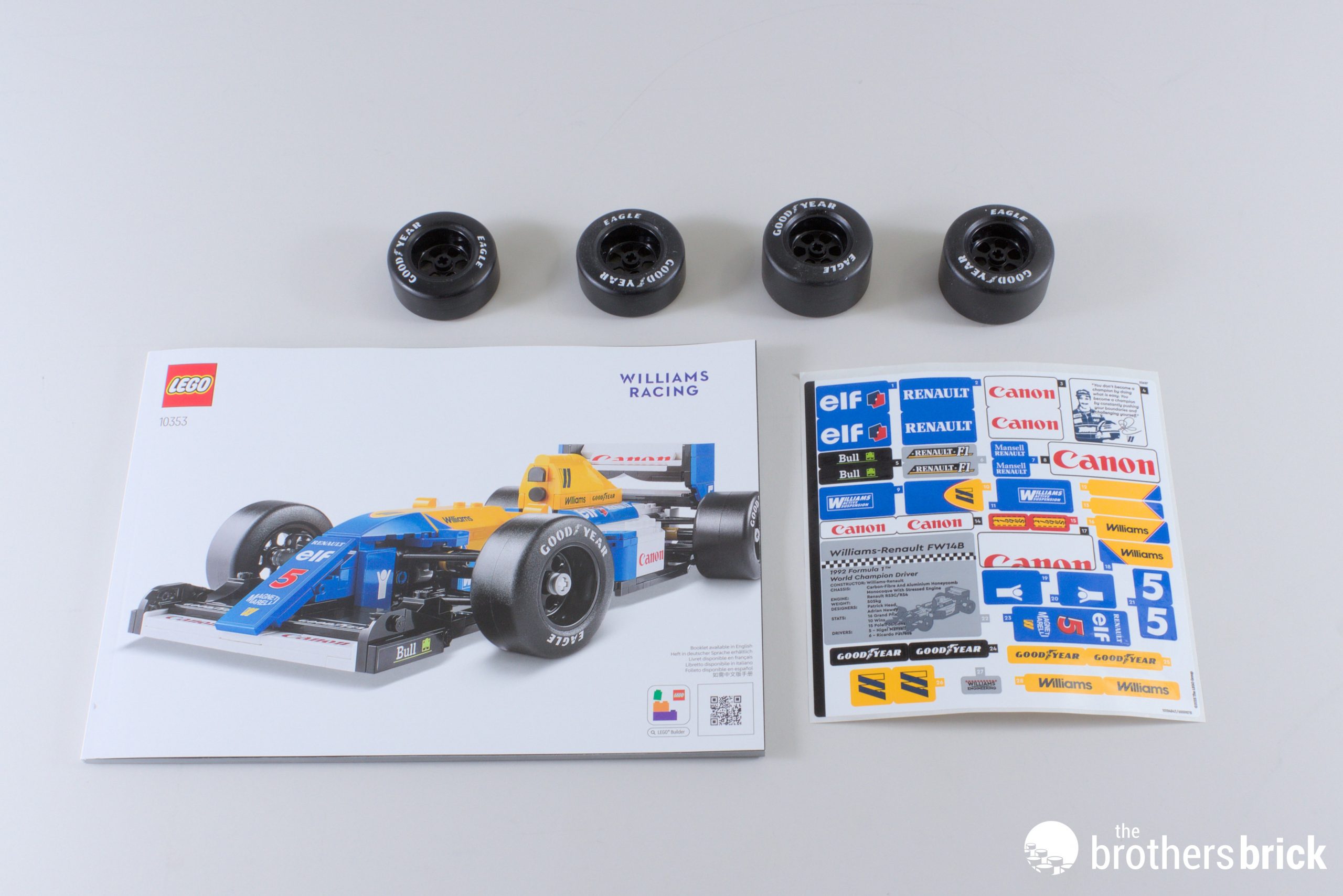 LEGO Icons 10353 Williams FW14B & Nigel Mansell: 