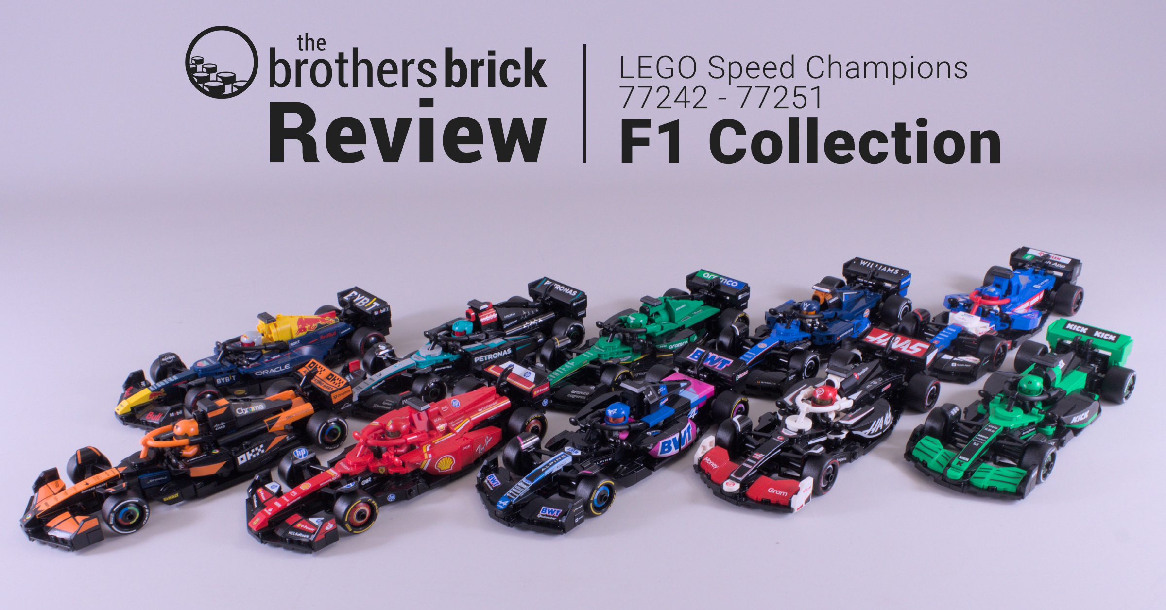 LEGO Speed Champions 77242 - 77251 Formula One car collection: is