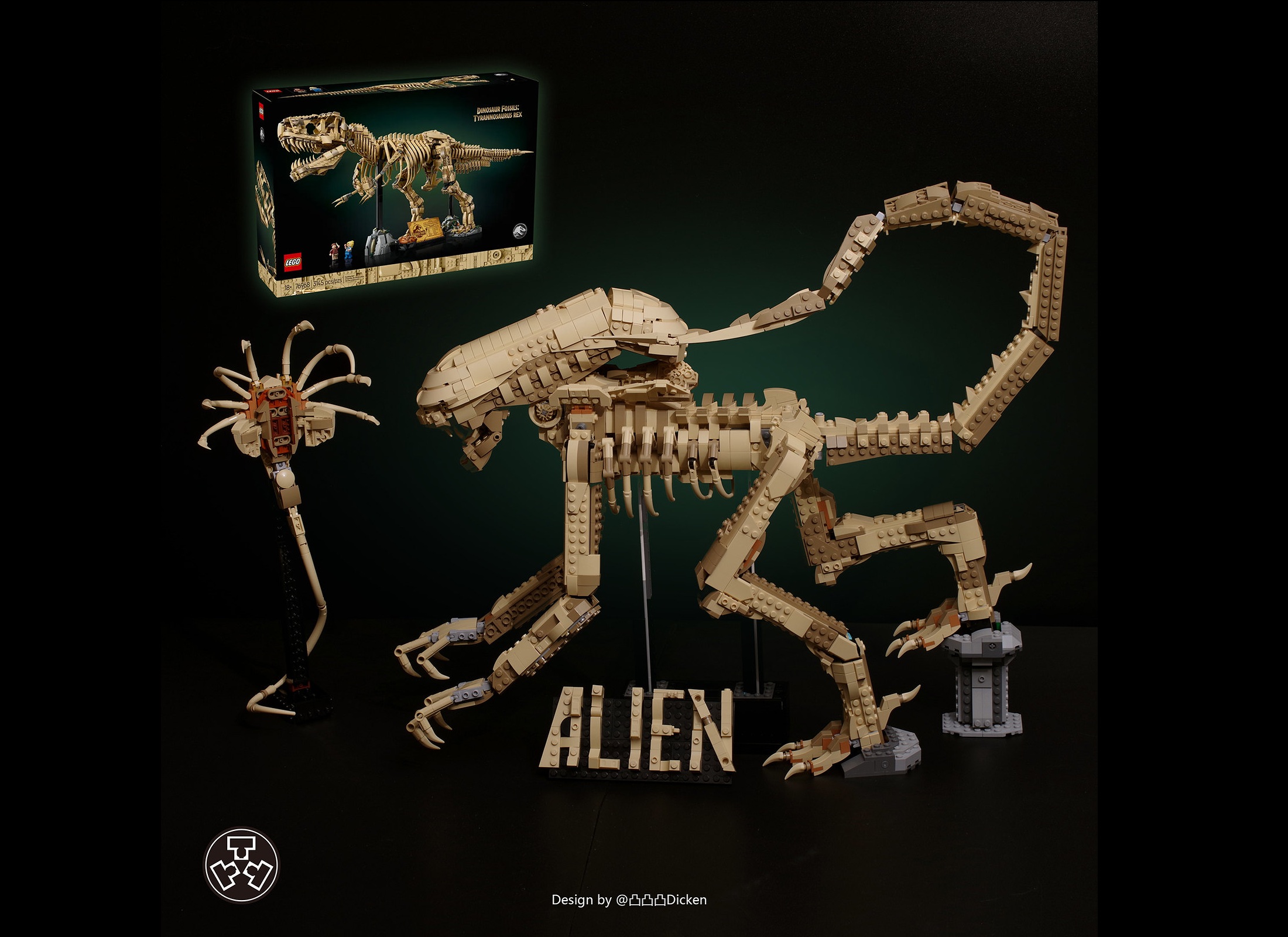 Hold on to your bricks - Dicken Liu's amazing LEGO Alien spares no