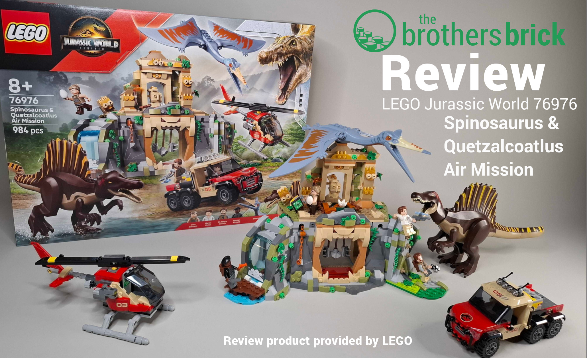 LEGO Jurassic World 76976 Air Mission TBB Review Cover - The