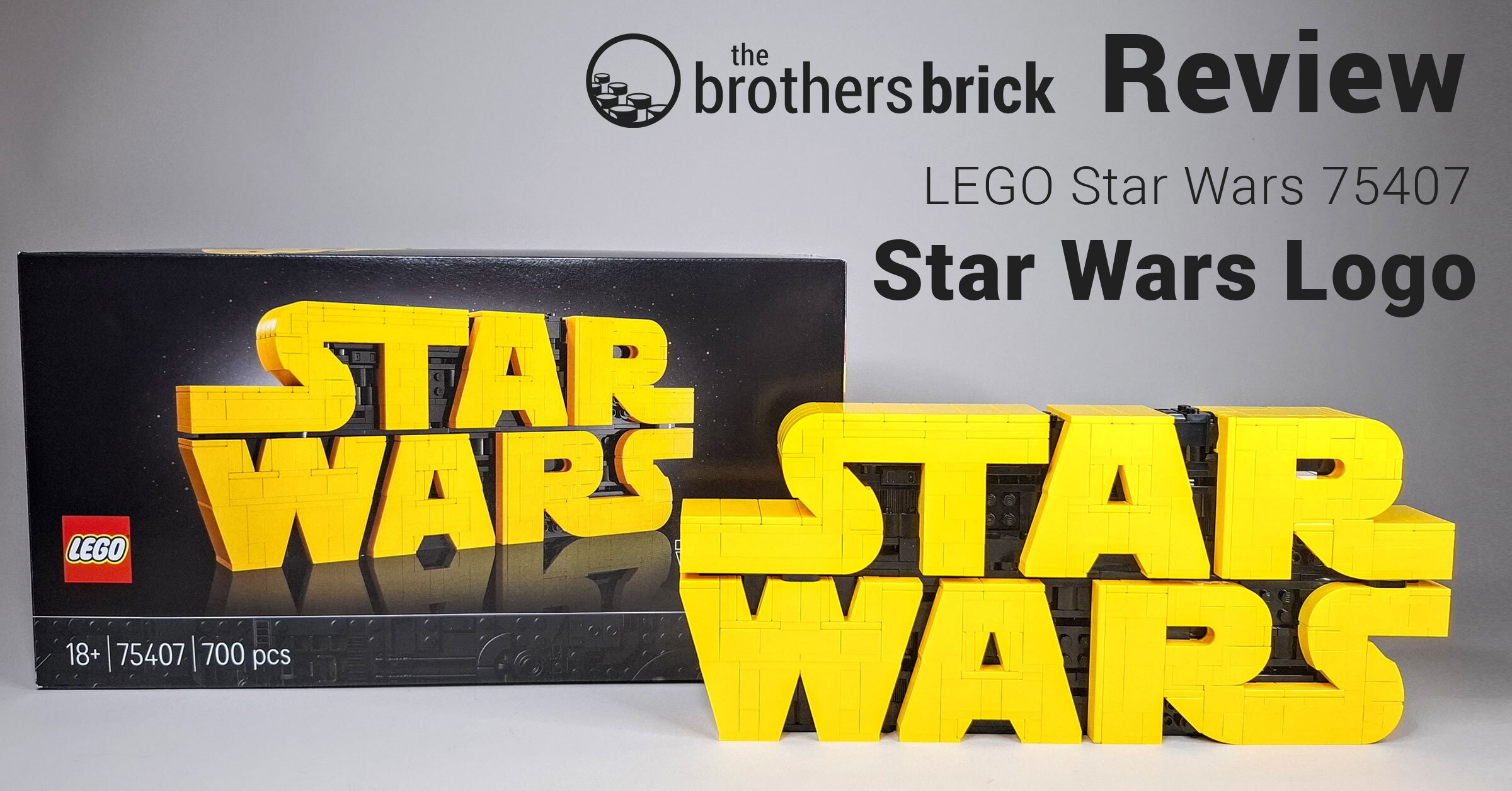 LEGO Star Wars 75407 Brick-Built Star Wars Logo - STAR WARS