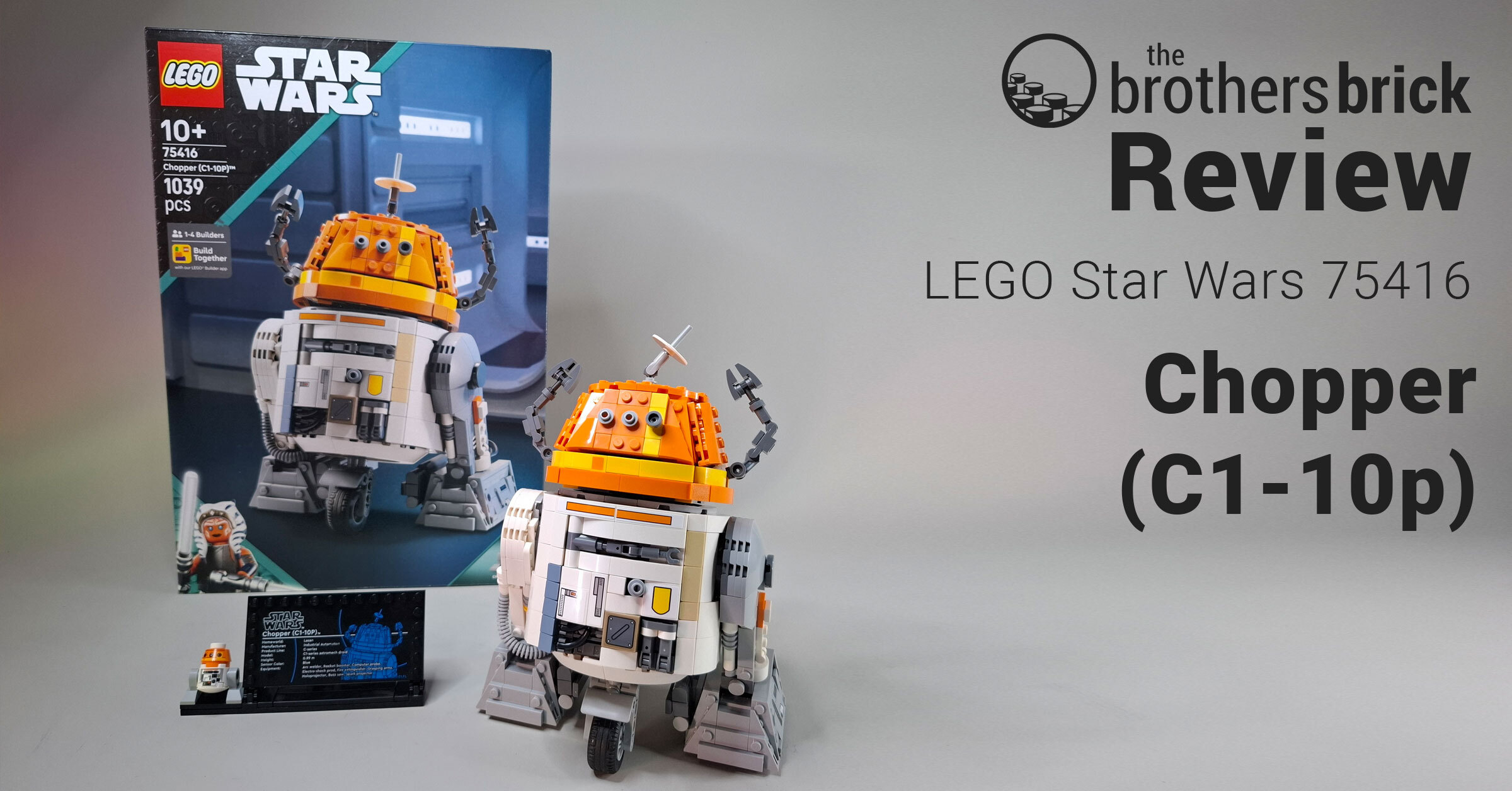 LEGO Star Wars 75416 Chopper - Rebel droid and a live wire [Review