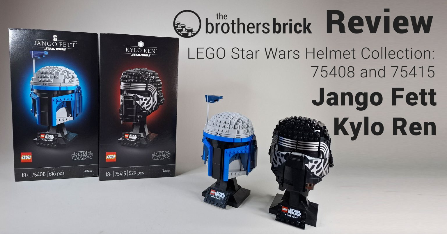 LEGO Star Wars Helmet Collection: 75415 Kylo Ren and 75408 Jango Fett ...