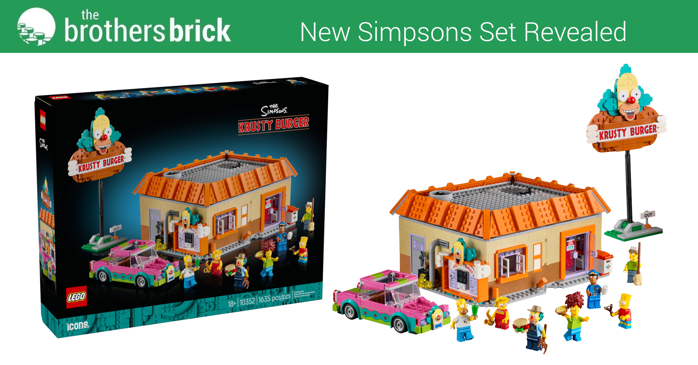Order up another Springfield institution with LEGO Icons 10352 The 