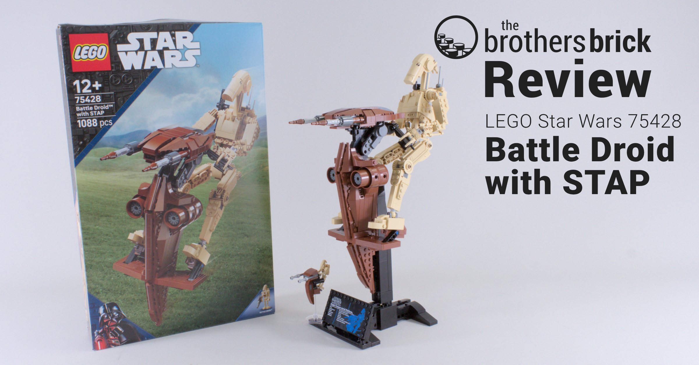 LEGO Star Wars 75428 Battle Droid with STAP: studs not on STAP