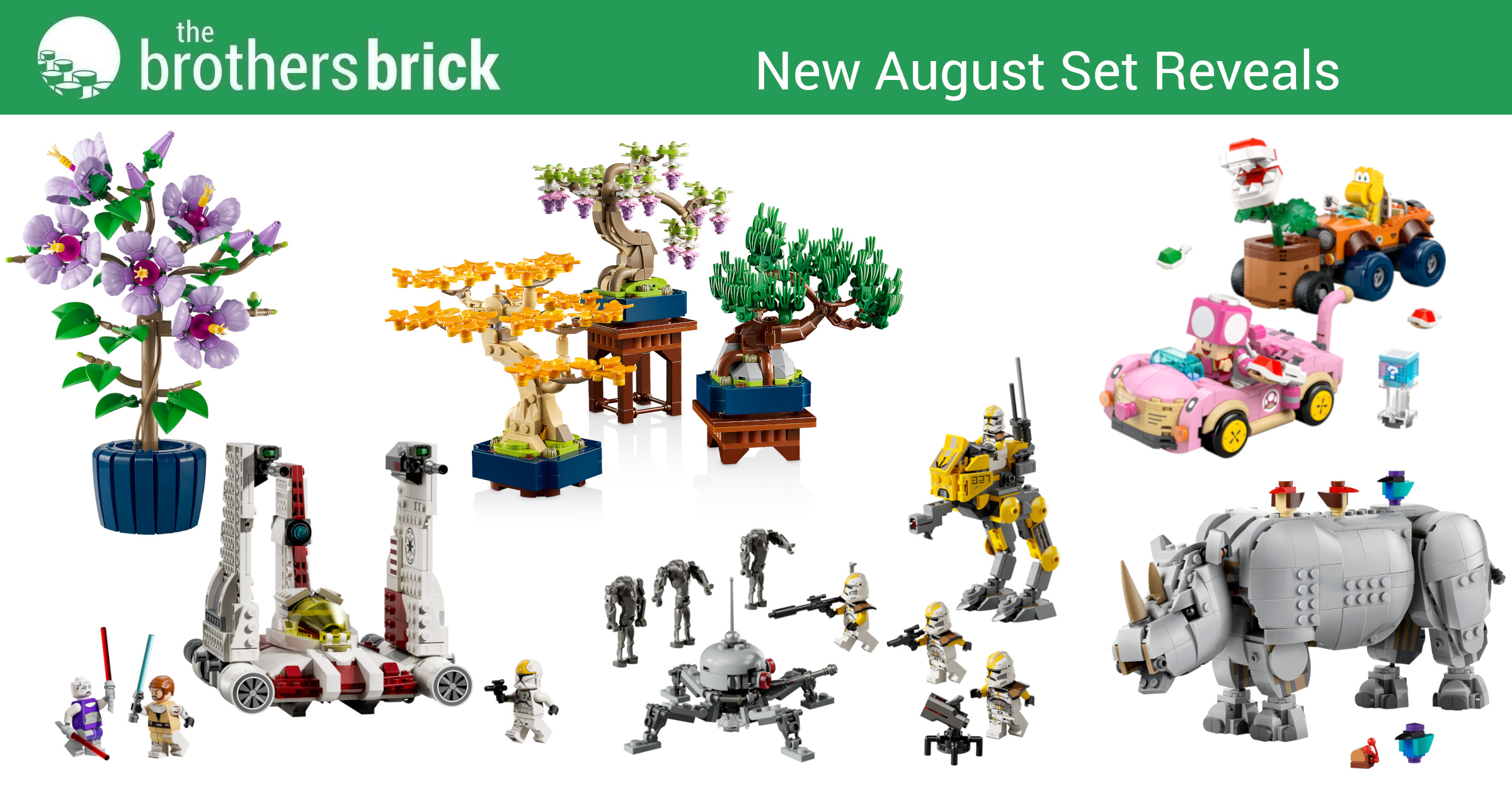 New August LEGO sets revealed, including Star Wars, Botanicals