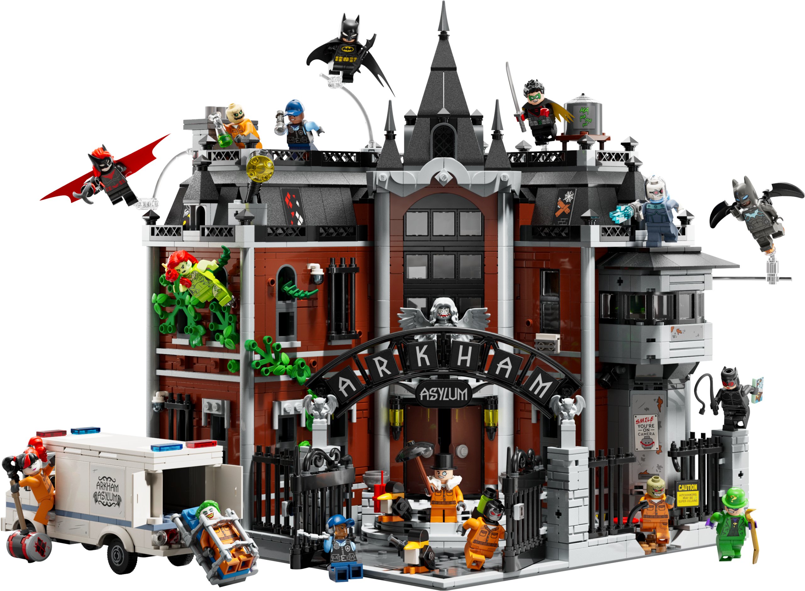 LEGO Gotham City expands with 16-minifigure-strong 76300 Arkham